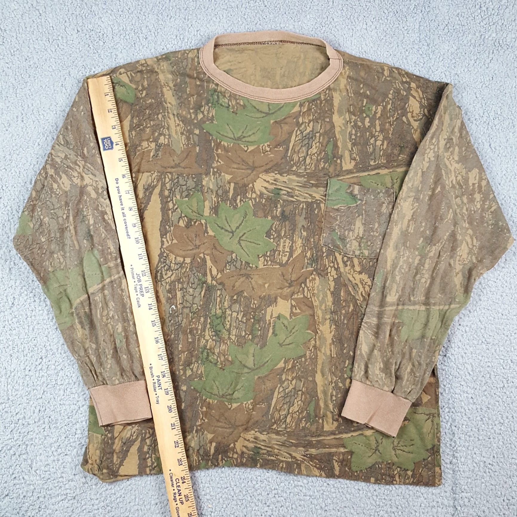 AMO Vintage 90s Camo T-Shirt Men Large Long Sleeve Crew Neck Retro Skater Y2K Hunting Size US L / EU 52-54 / 3 - 8 Thumbnail