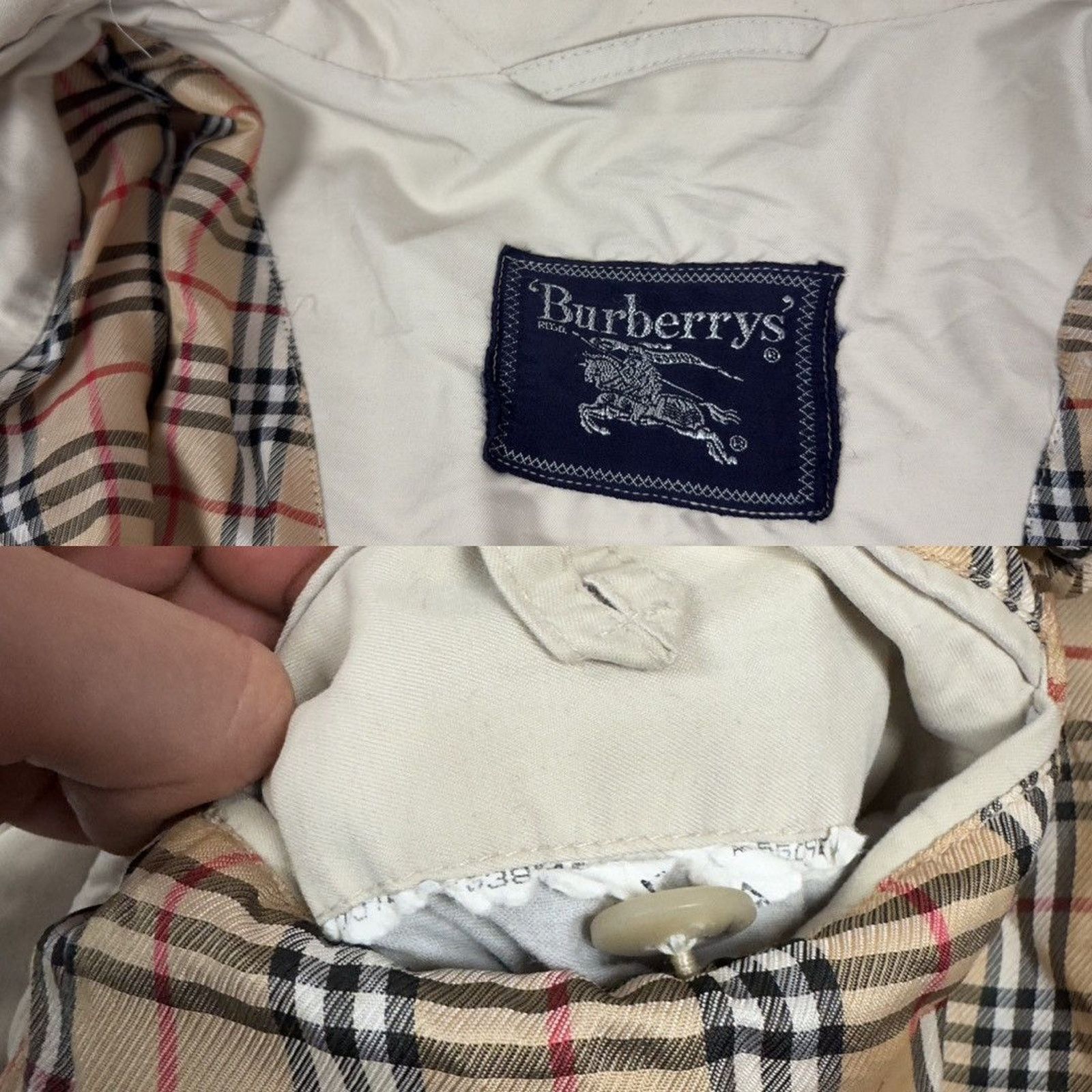 Burberry × Vintage Burberry Women's Front Button Collared Lined Quilted Jacket Size L / US 10 / IT 46 - 2 Thumbnail