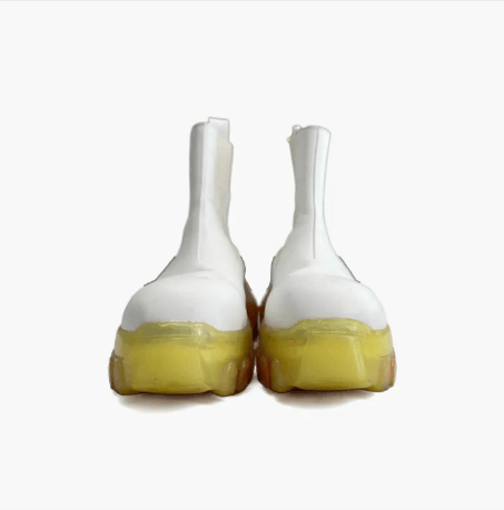 Rick Owens Rick Owens White Leather Chelsea Boots Women's Size 36 Size US 6 / IT 36 - 1 Thumbnail