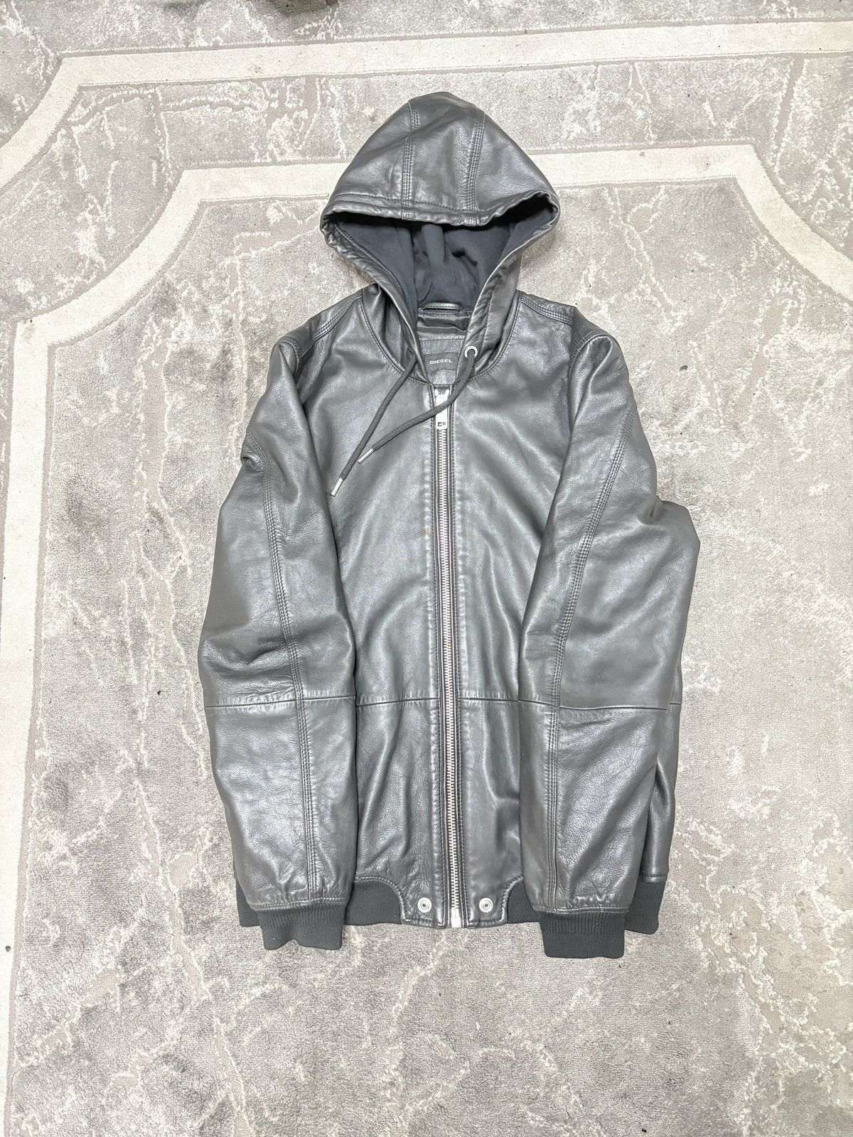 Diesel Diesel real leather Zip hoodie RARE S Size US S / EU 44-46 / 1 - 1 Thumbnail