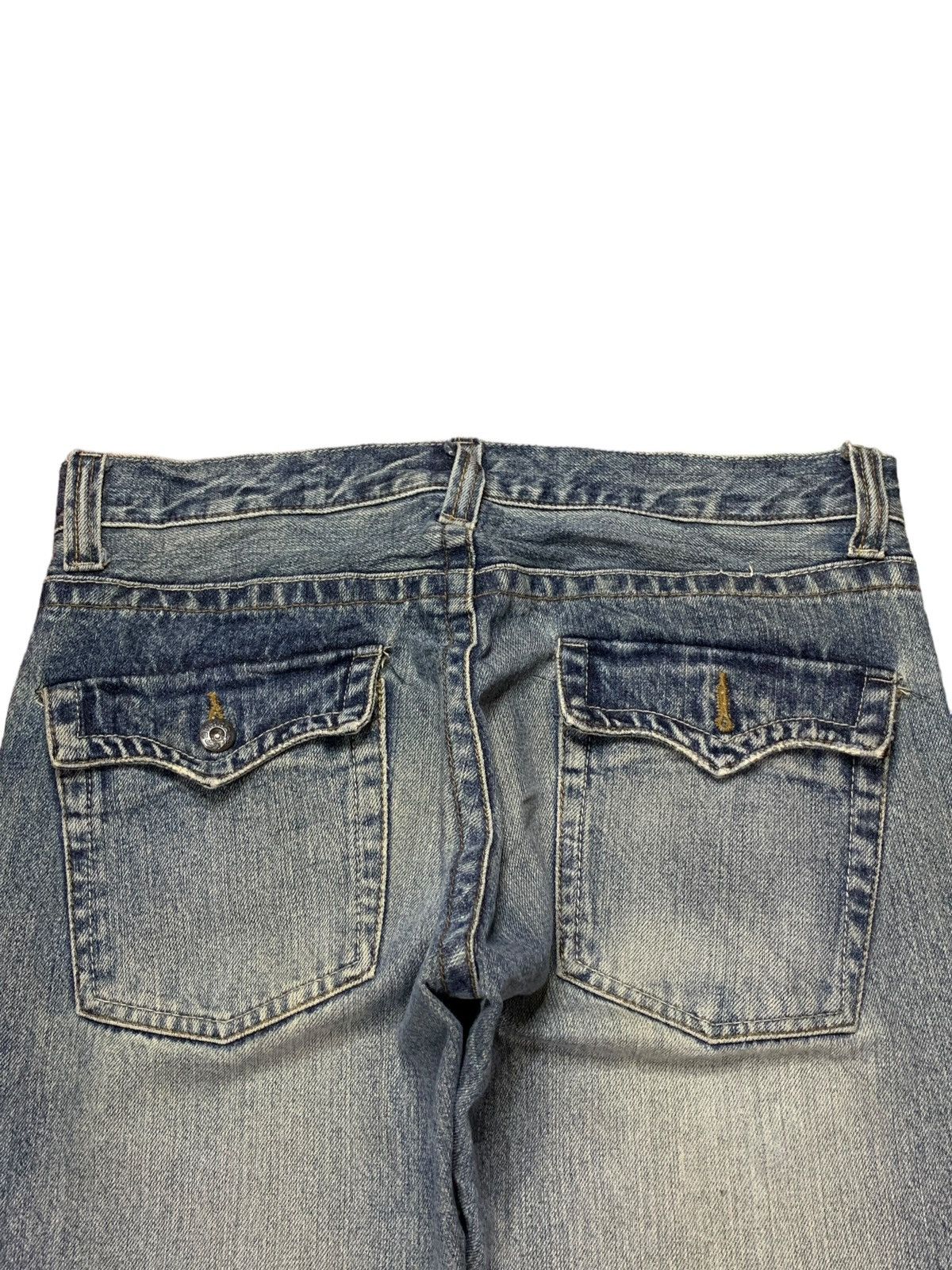 Japanese Brand Vintage Japanese Brand Mud Wash Distressed Baggy Jeans Size US 33 - 8 Thumbnail