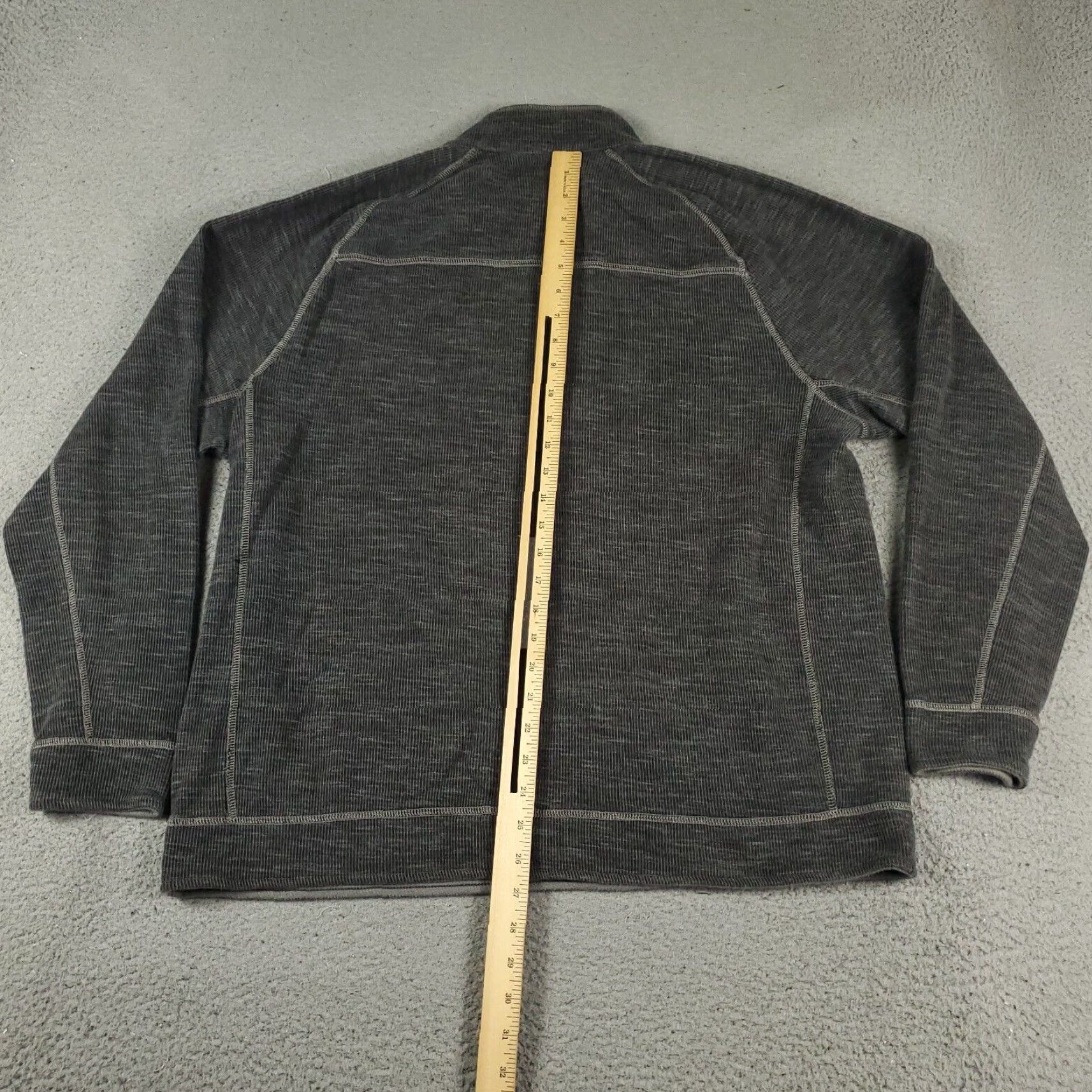 Tommy Bahama Tommy Bahama Mens Gray Quarter Zip Pullover Sweater XL Cotton Blend Size US XL / EU 56 / 4 - 5 Thumbnail