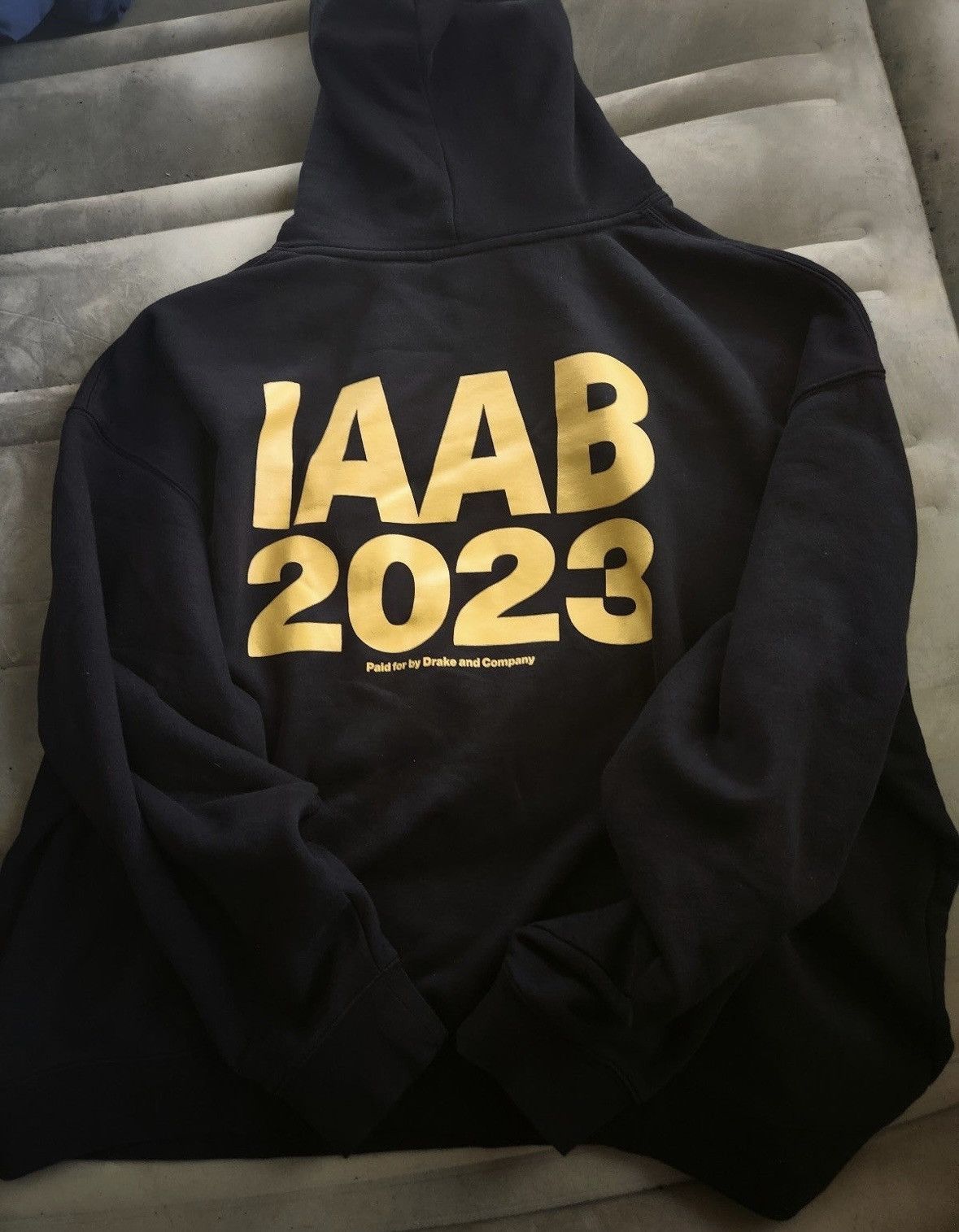 Drake IAAB Tour Official 2023 Black Hoodie in XXL/2XL