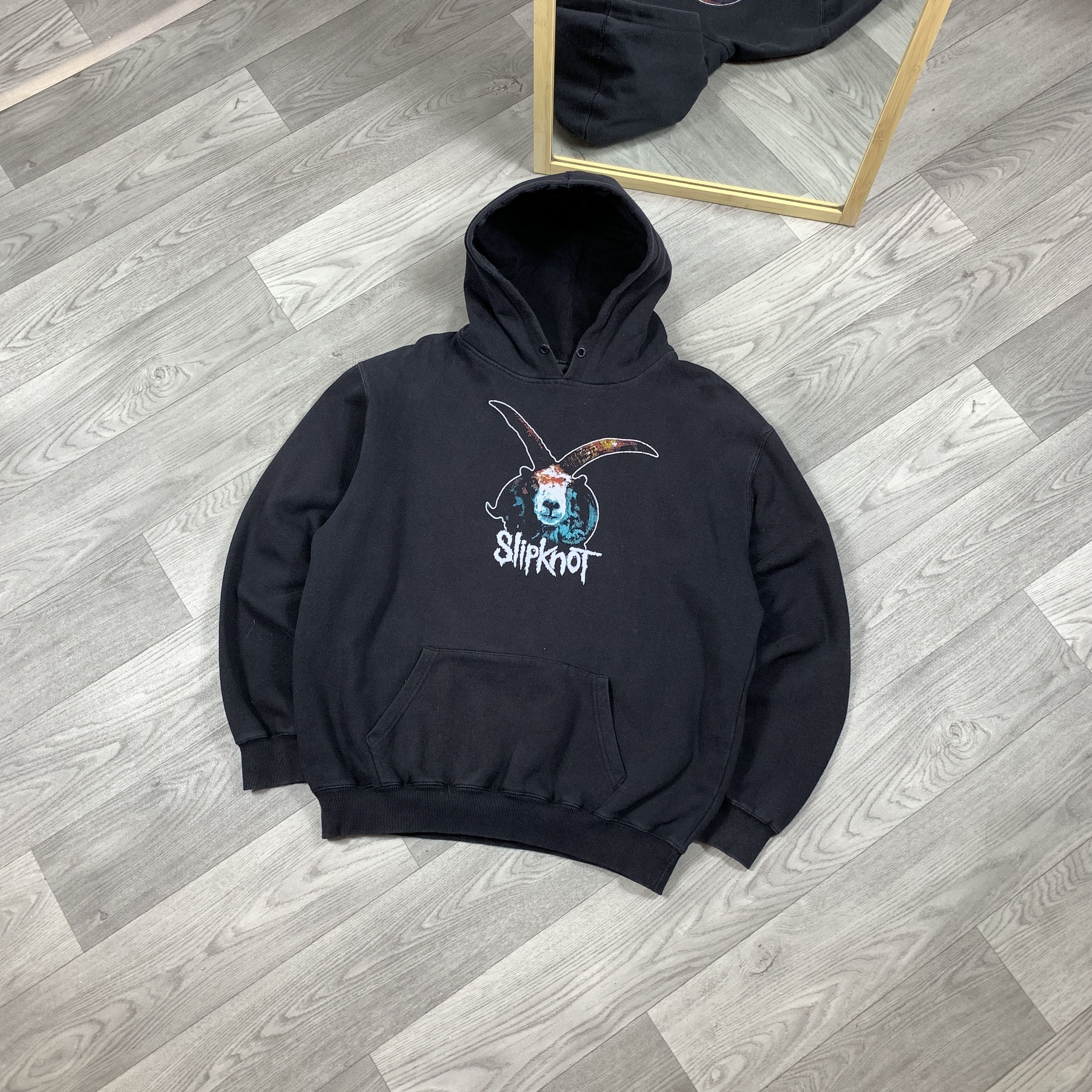 Slipknot Vintage Slipknot 90s Black Rock Band Graphic Hoodie Sweat XL Size US XL / EU 56 / 4 - 1 Thumbnail