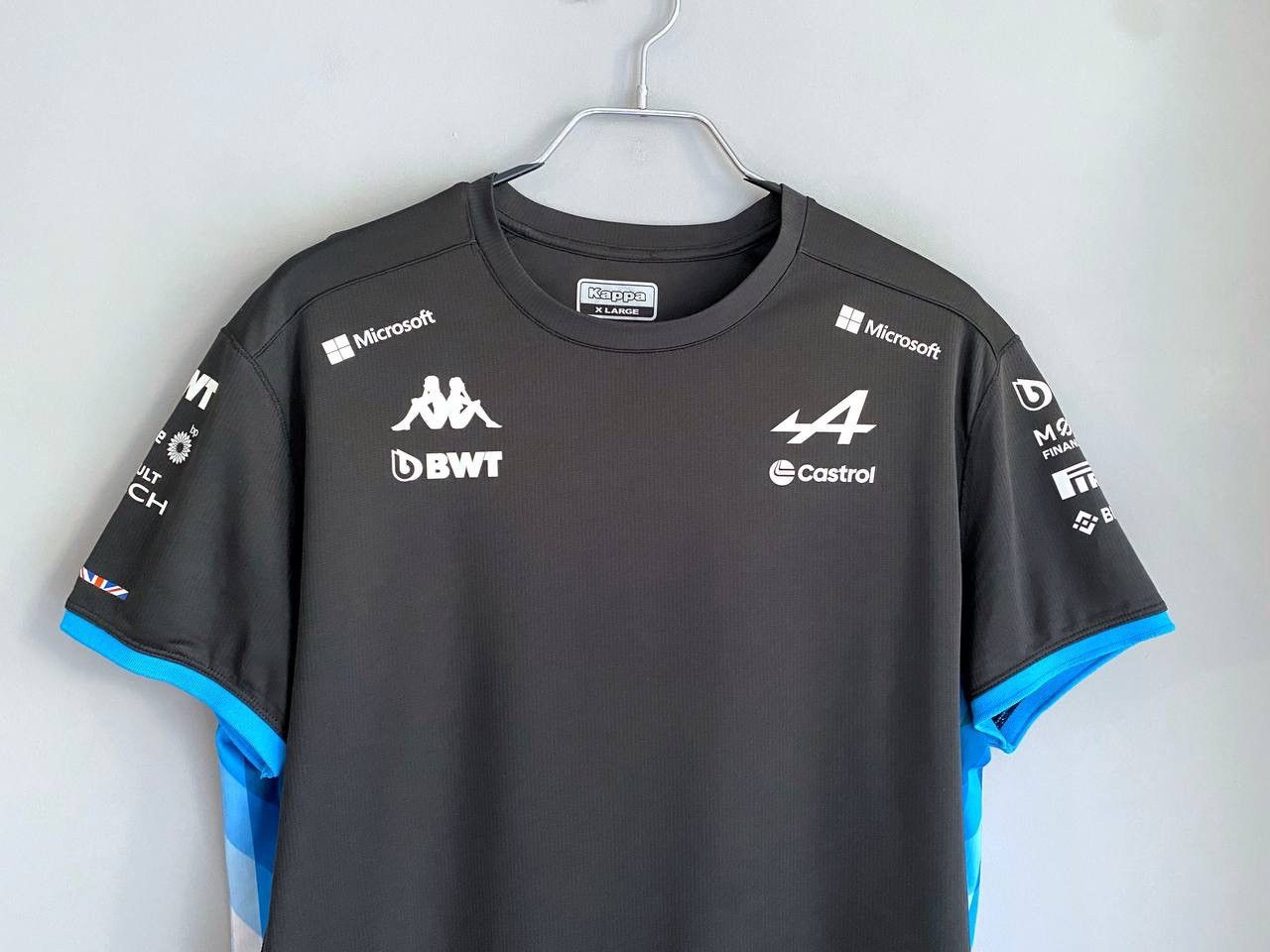 Kappa Alpine Formula 1 Team Racing T-Shirt, Unisex Mens M, Wmns XL Size US XL / EU 56 / 4 - 5 Thumbnail