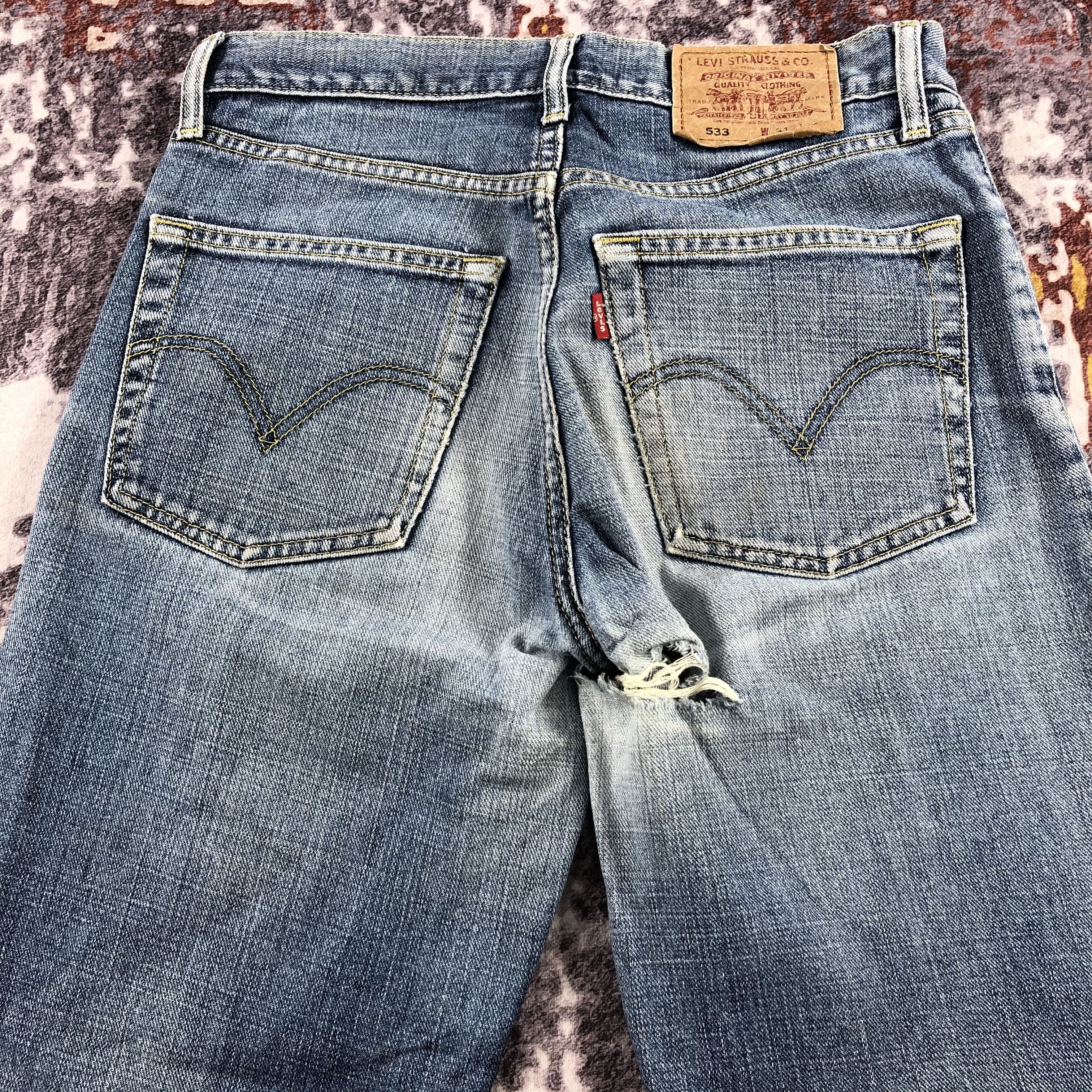 Levi's × Vintage Vintage 90s Blue Wash Levis 533 Jeans-JM2187 Size US 31 - 4 Thumbnail