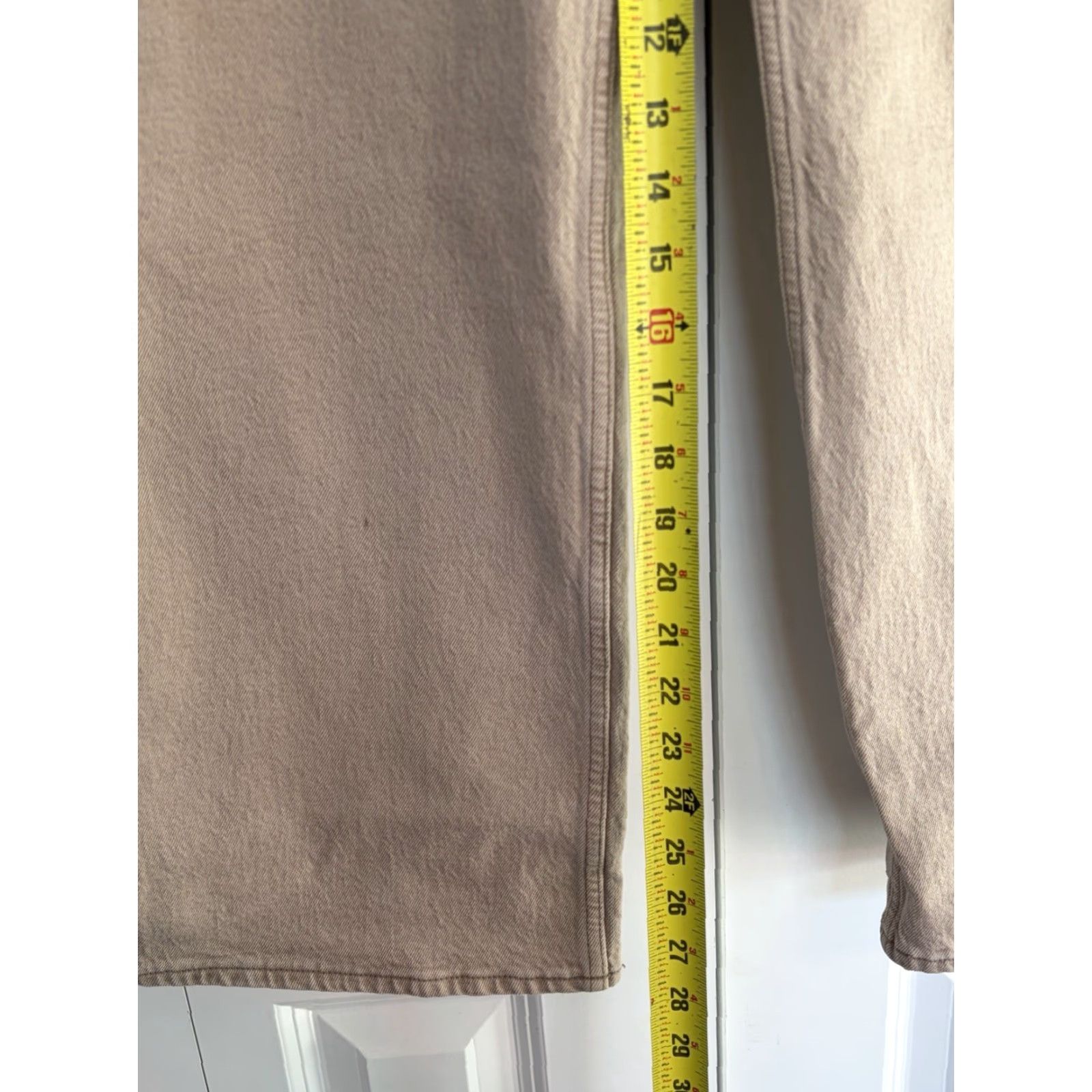 Abercrombie & Fitch Abercrombie & Fitch 90s Jeans Beige Denim Relaxed High Rise Waist size 31 Size 24" / US 00 / IT 34 - 4 Thumbnail