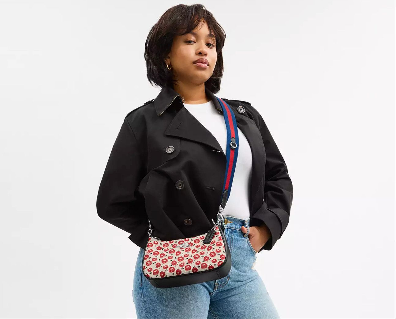 Coach Teri Shoulder Bag With Floral Print CBI49 Size ONE SIZE - 10 Thumbnail