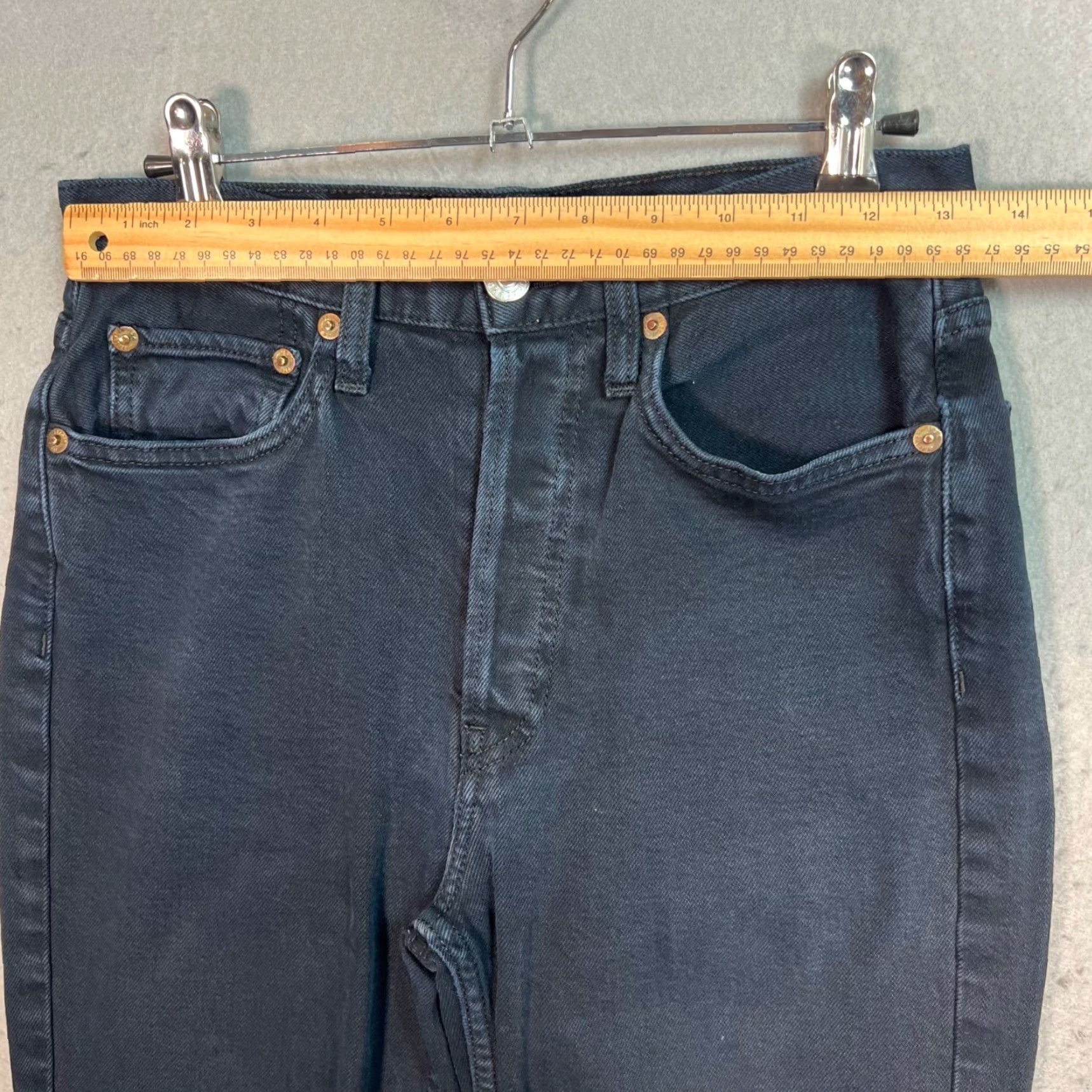 RE/DONE VINTAGE Re/Done Womens High-Waist Skinny Jeans Size 26 Black Denim Casual Pants Size 26" / US 2 / IT 38 - 5 Thumbnail