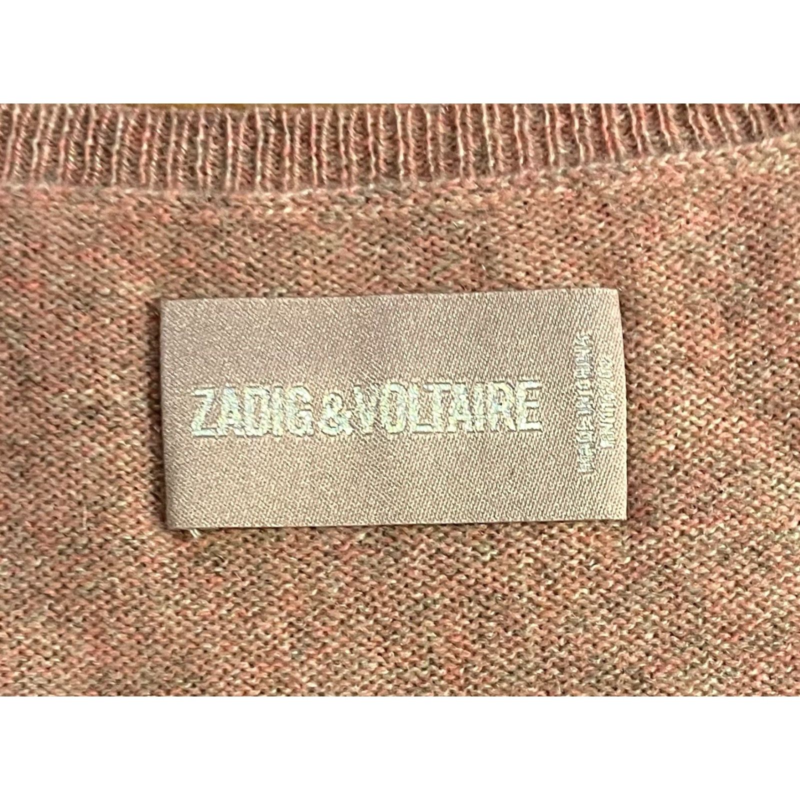 Zadig & Voltaire Zadig & Voltaire Skull 100% Cashmere Sweater Vest Women’s M Pink Size M / US 6-8 / IT 42-44 - 5 Thumbnail
