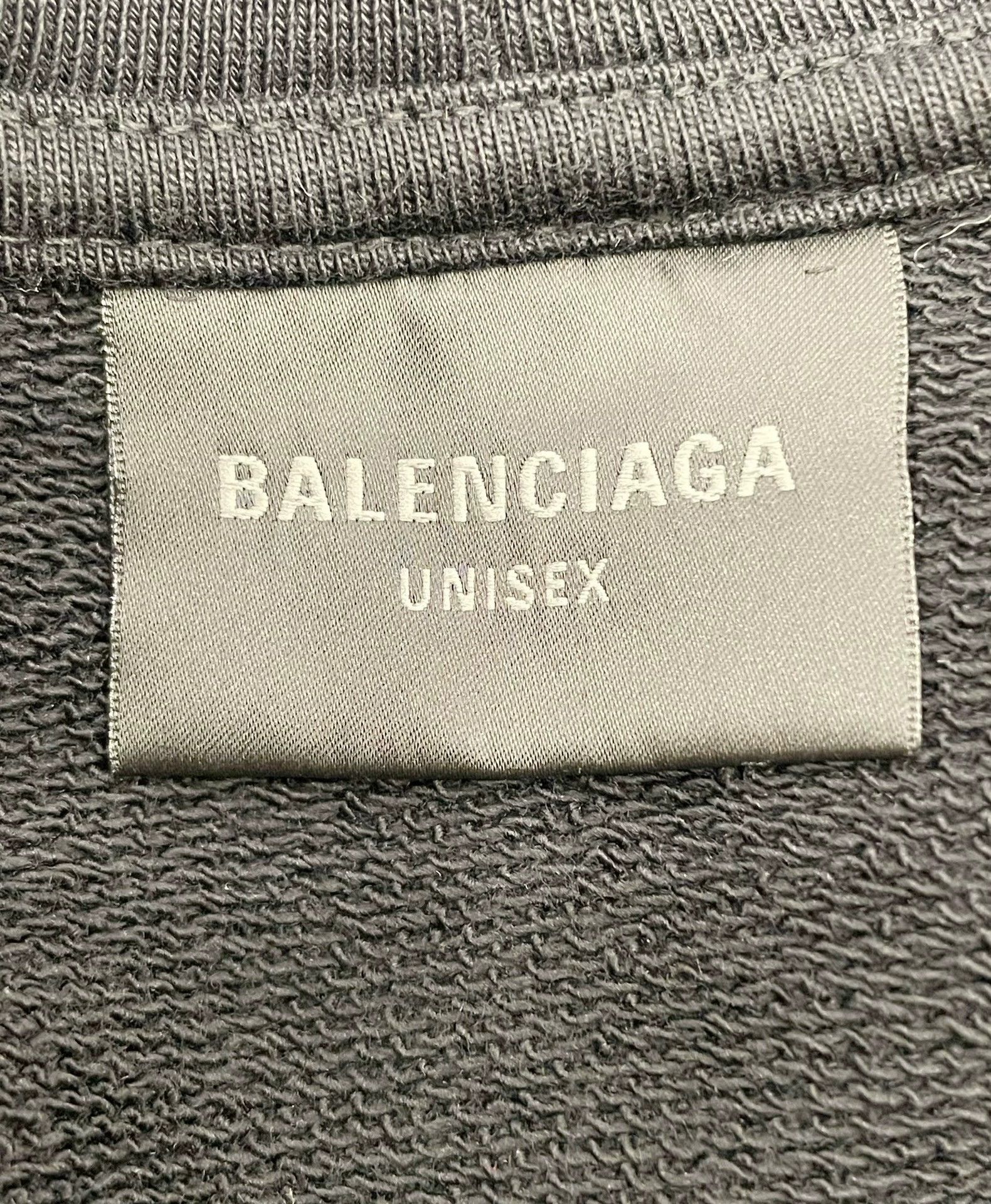 Balenciaga balenciaga fw23 logo print hoodie in black Size US L / EU 52-54 / 3 - 5 Thumbnail