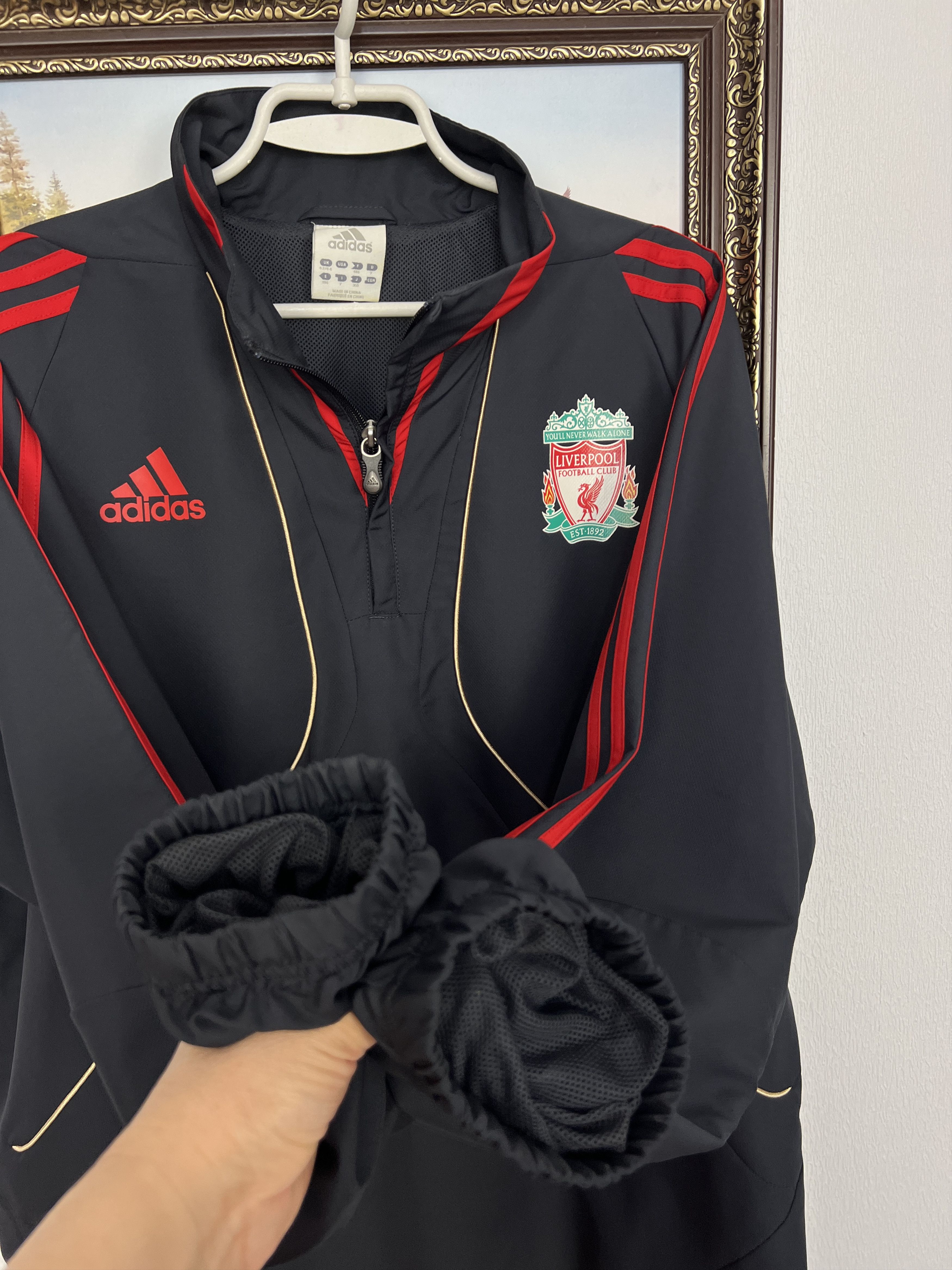 Adidas Liverpool Football Jacket Soccer Track Top Windbreaker Size US L / EU 52-54 / 3 - 6 Thumbnail