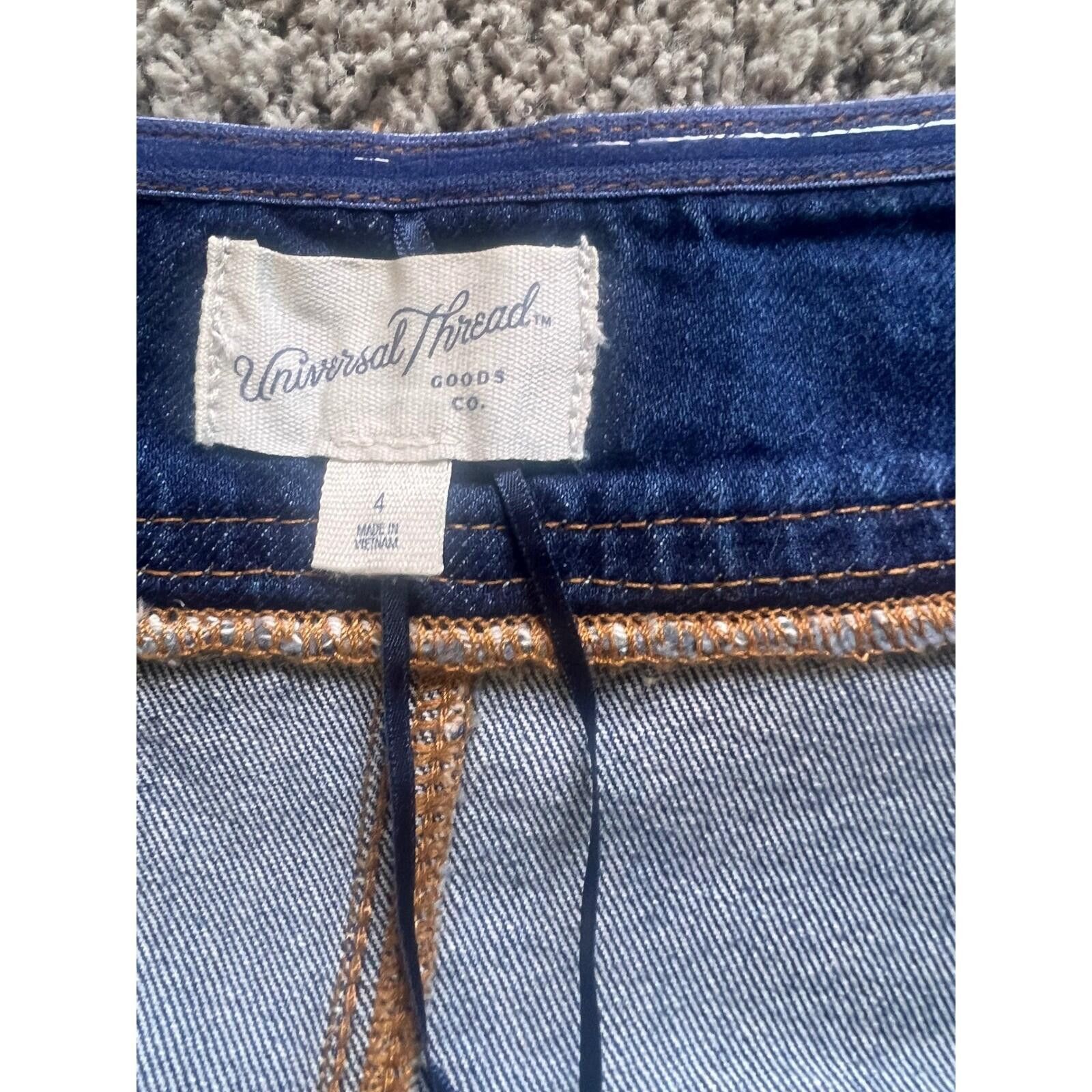Other Universal Thread Corset Top Womens 4 Dark Wash NWT Denim Size ONE SIZE - 5 Thumbnail