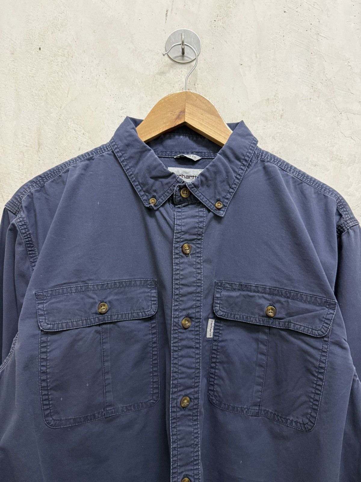Carhartt Distressed Carhartt Cargo Pocket Button Up Shirt Size US L / EU 52-54 / 3 - 2 Thumbnail