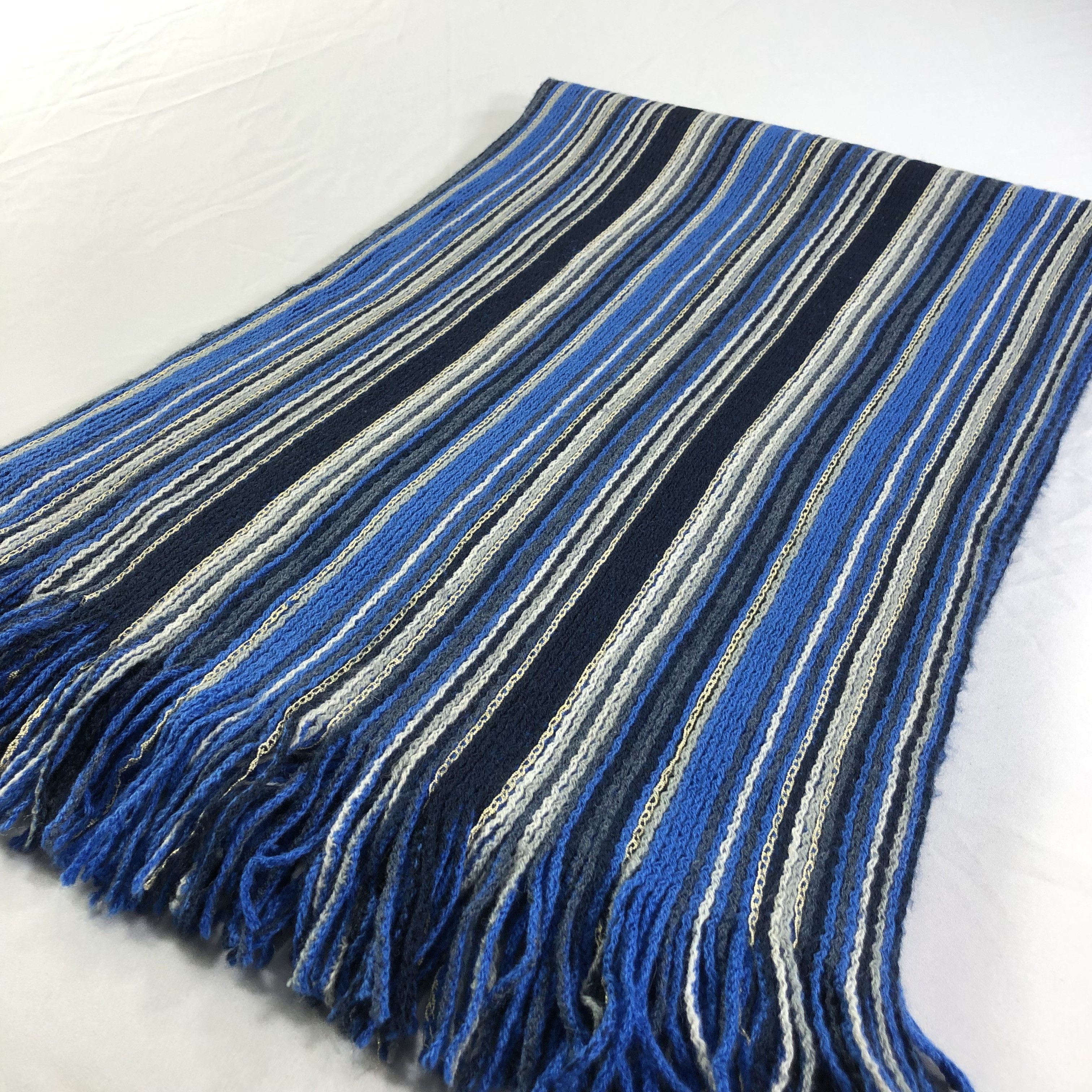 Matsuda Monsieur Nicole by Matsuda Striped Scarf Muffler V1396 Size ONE SIZE - 2 Thumbnail