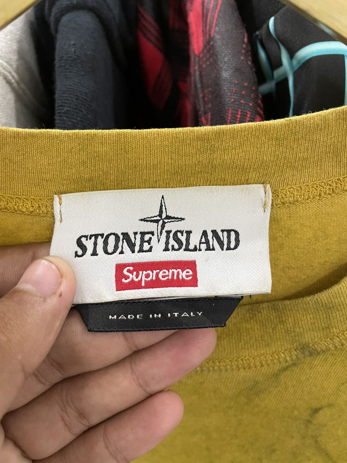 Stone Island × Supreme T shirt supreme x stone island Size US M / EU 48-50 / 2 - 3 Thumbnail