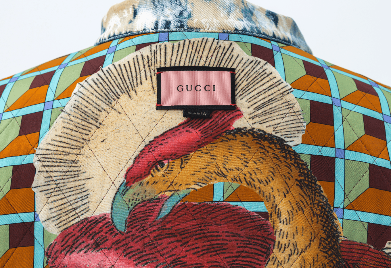 Gucci Gucci FW2016 GucciGhost Hand-Painted Mink Denim Jacket Size US S / EU 44-46 / 1 - 7 Thumbnail