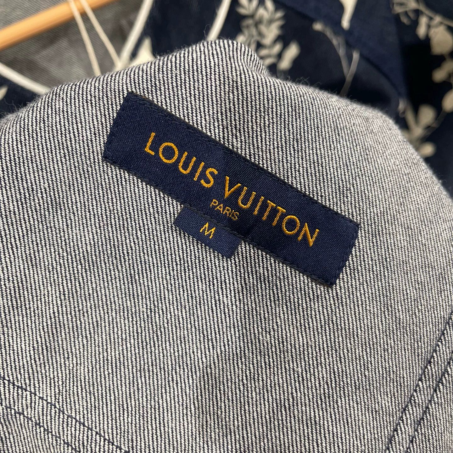 Louis Vuitton LV Wheat full print denim shirt jacket M 99 new Size US M / EU 48-50 / 2 - 3 Thumbnail
