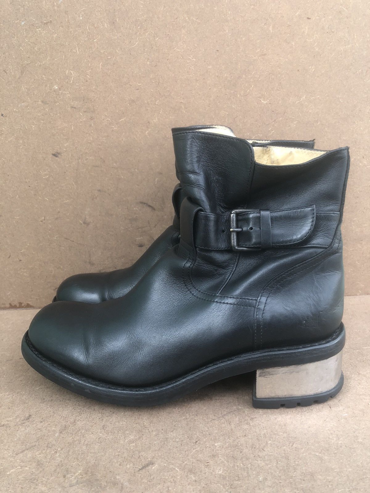 Designer Freelance Black Calfskin Leather Women’s Boots Size US 9 / IT 39 - 4 Thumbnail