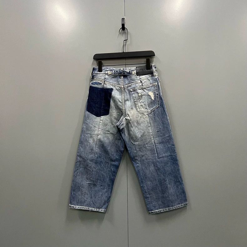 Givenchy Givenchy Logo Destroyed Straight Leg Pants Size 26 Size US 26 / EU 42 - 2 Thumbnail