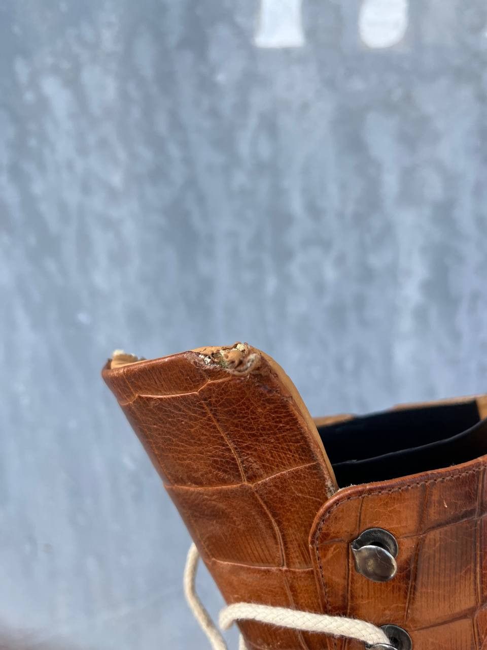 If Six Was Nine Vintage As 98 Guidi style Leather Faded Biker High Boots Size US 5.5 / EU 38 - 9 Thumbnail