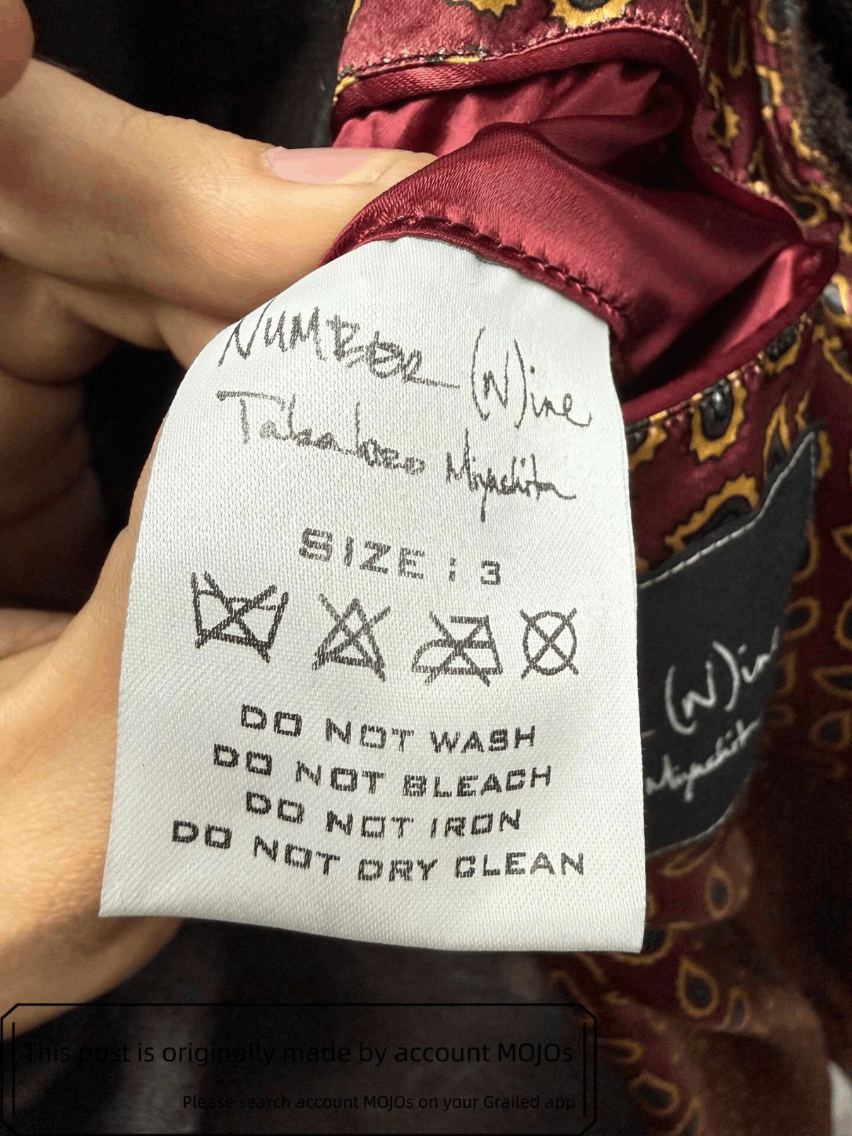 Number (N)ine Sz 3 Number Nine 03AW Leather Joint Knitwear Jacket mojos7 Size US L / EU 52-54 / 3 - 8 Thumbnail