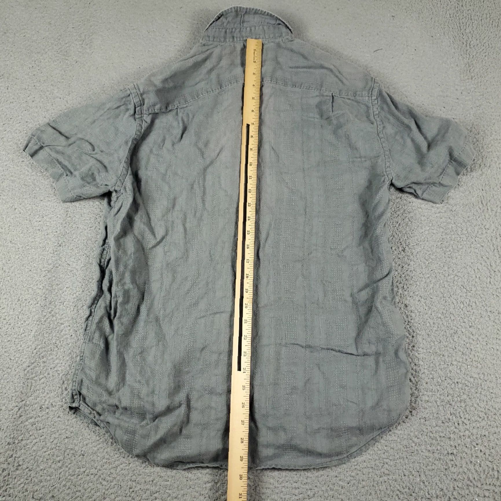 Tommy Bahama Tommy Bahama Shirt Mens Large Gray Linen Hawaiian Button Up Short Sleeve Adult L Gray Hawaiian Shirt Size US L / EU 52-54 / 3 - 3 Thumbnail