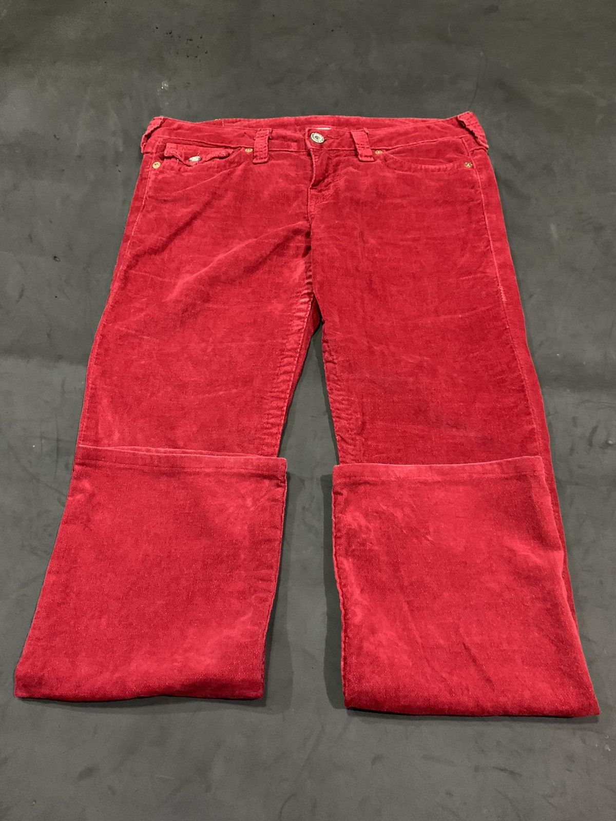 Ed Hardy × Tornado Mart × True Religion 💸BINDINGOFFER💸True religion flared red velvet Size 32" / US 10 / IT 46 - 3 Thumbnail