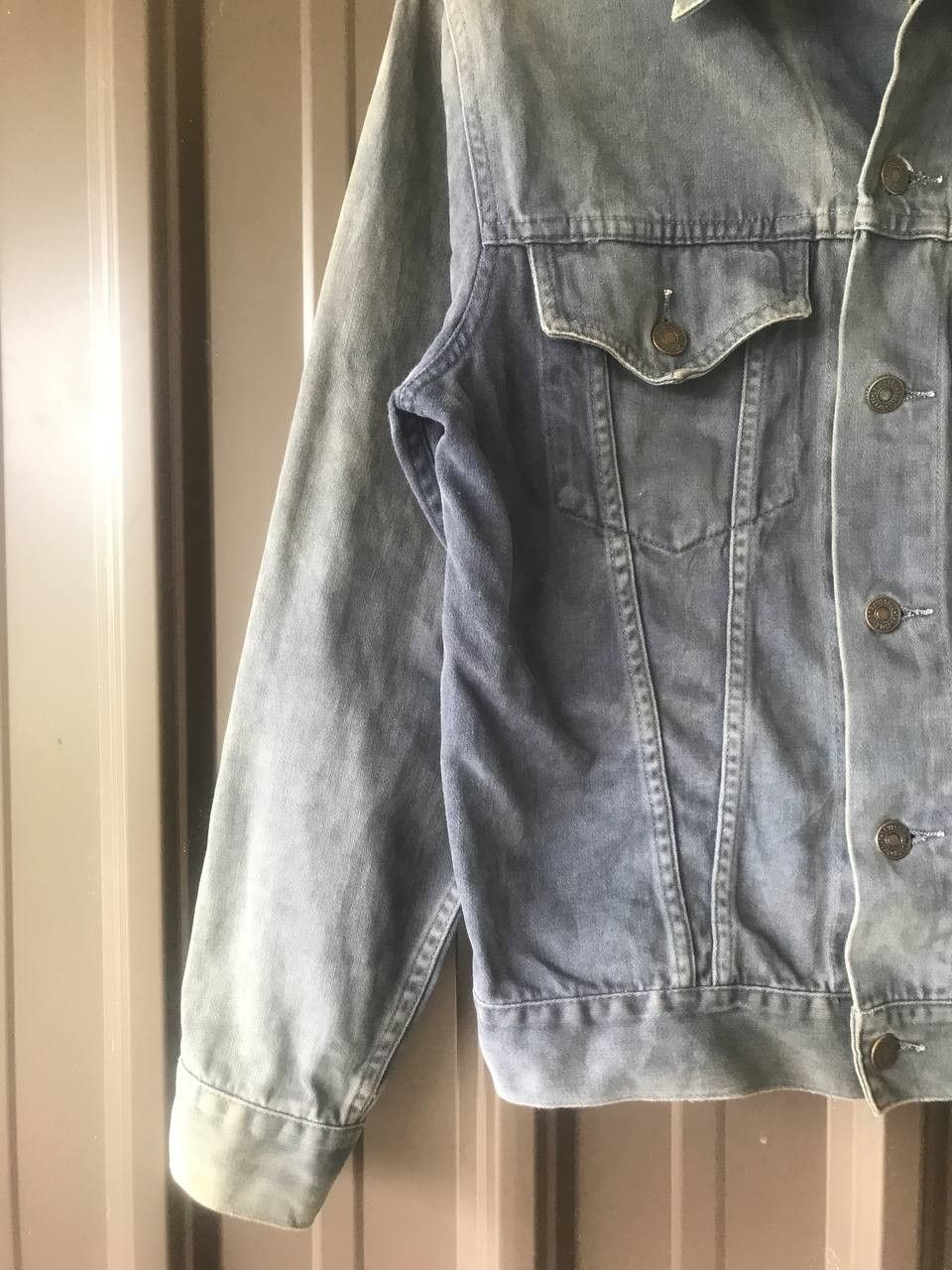 Levi's Vintage Clothing × Vintage Vintage Levis Trucker Big E Jacket Sunfaded Button 347 Size US S / EU 44-46 / 1 - 3 Thumbnail