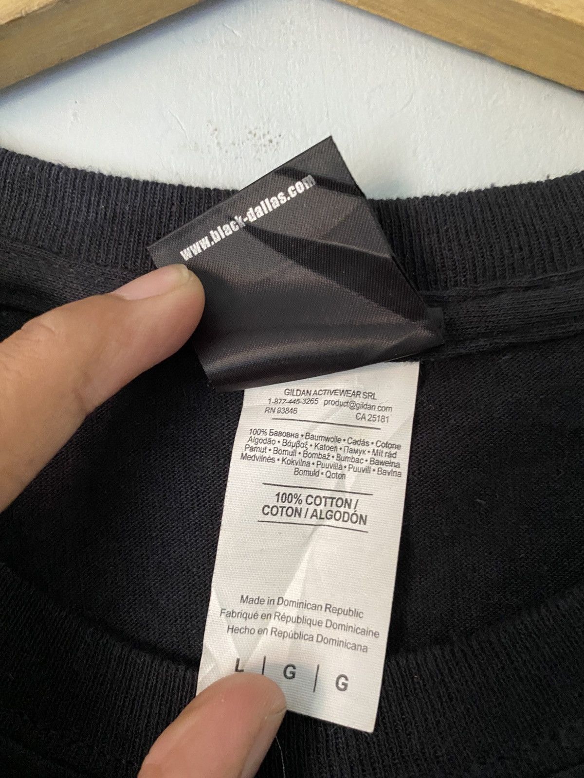 Japanese Brand 2000s black dallas streetwear goth style tee Size US L / EU 52-54 / 3 - 7 Thumbnail