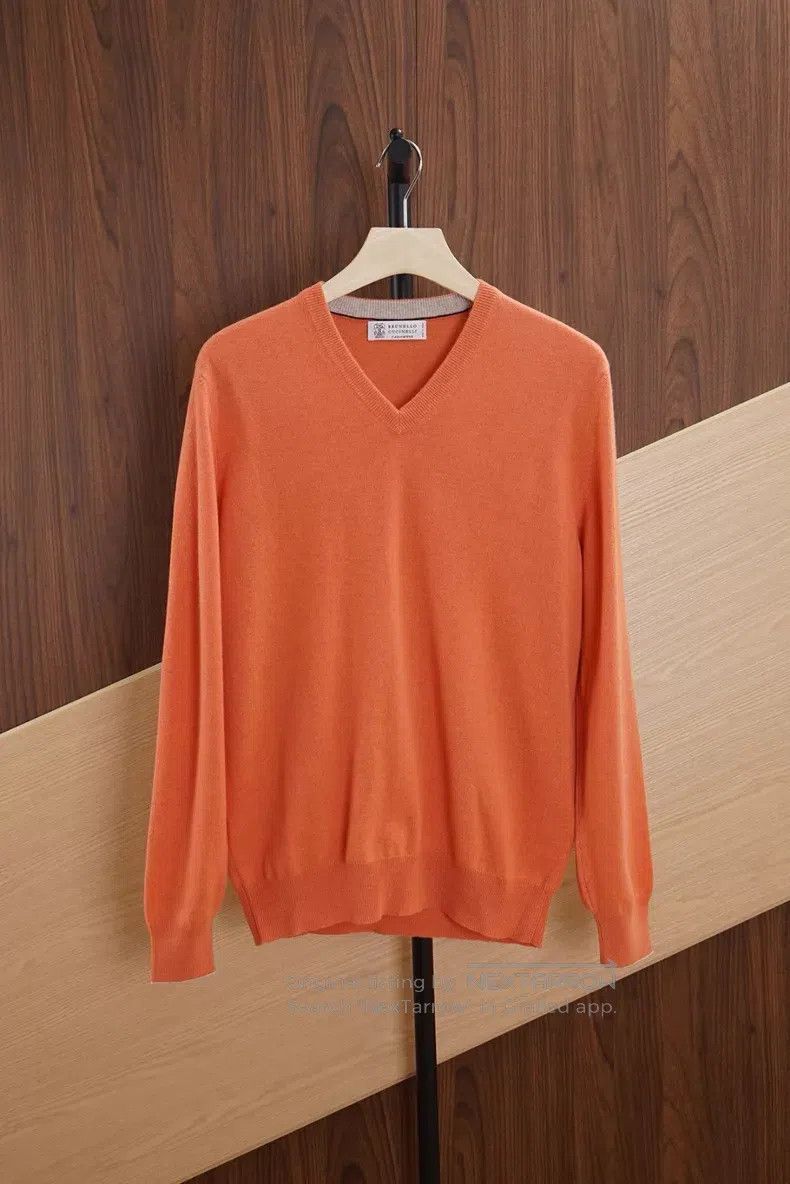 Brunello Cucinelli Brunello Cucinelli 100% Cashmere Sweater, Medium Thickness Size US S / EU 44-46 / 1 - 1 Thumbnail
