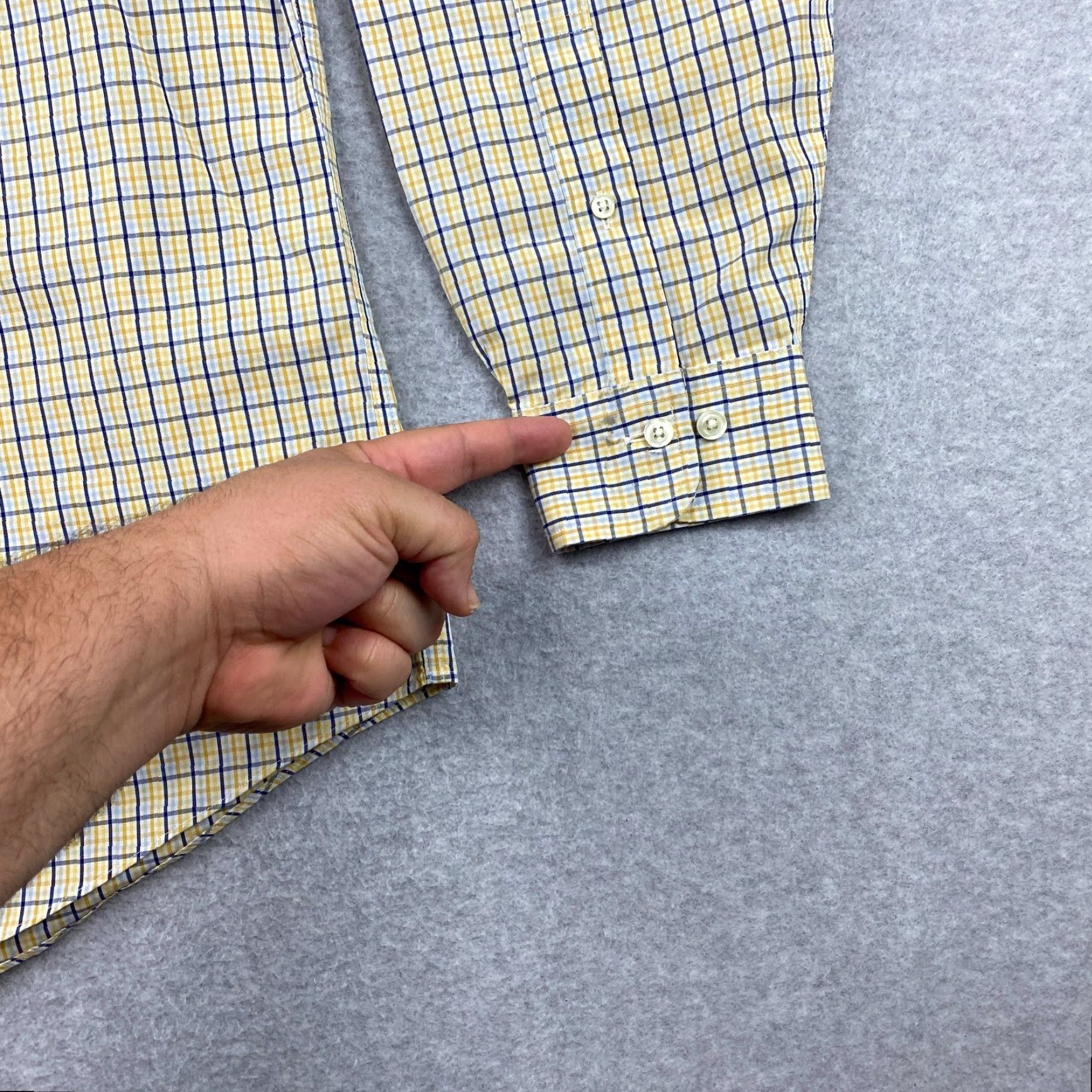 Brooks Brothers Brooks Brothers 346 Button-Up Shirt Mens Large Yellow Check Non Iron Pocket Button-Down Plaid Casual Shirt Size US L / EU 52-54 / 3 - 4 Thumbnail