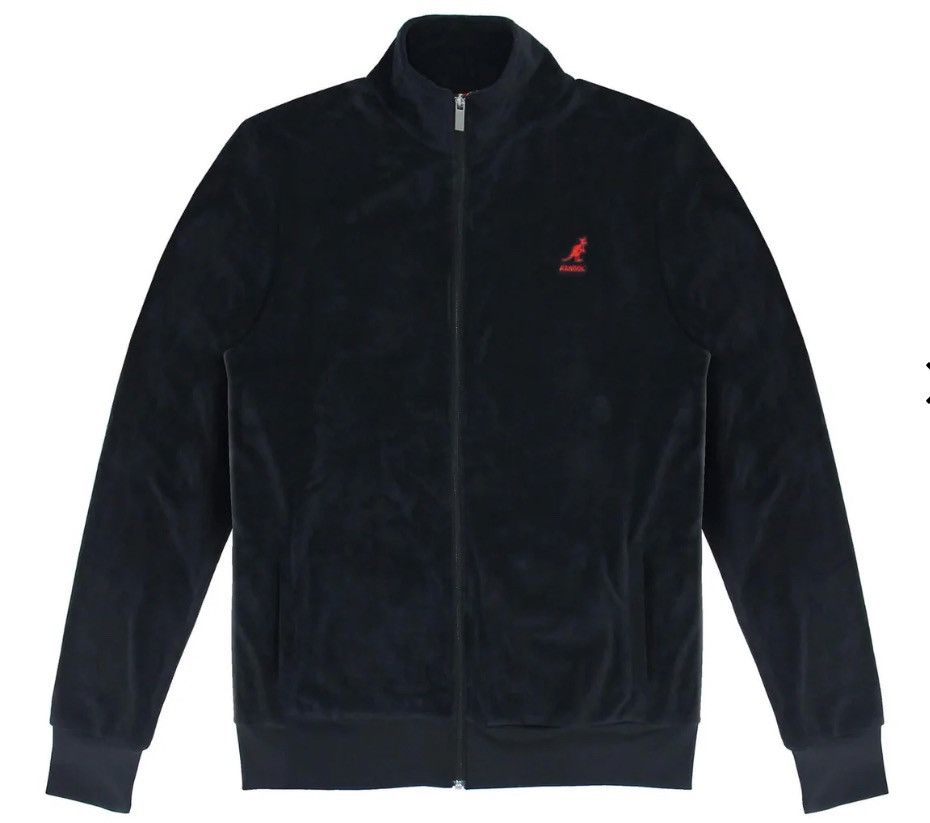 KANGOL BLACK ZIP UP JACKET