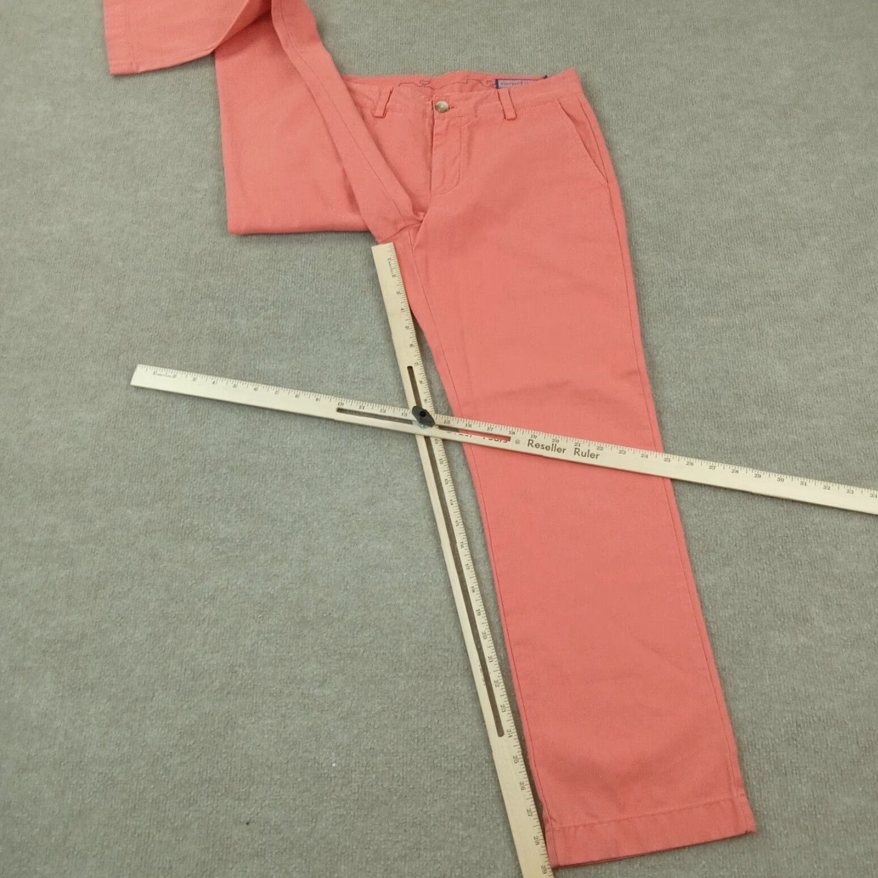 Vineyard Vines Vineyard Vines Mens Pants 30x30 Extra Large XL Orange Chino Slim Fit Flat Front Size US 30 / EU 46 - 2 Thumbnail