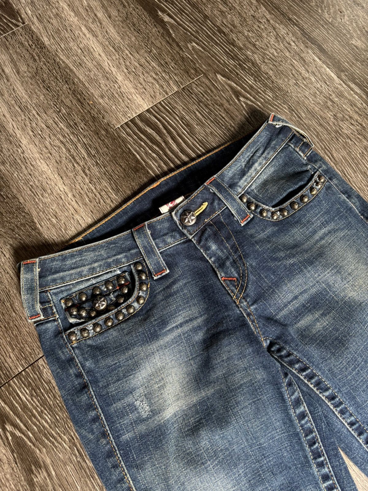 Chrome Hearts Chrome Hearts True Religion 1 of 1 Custom Denim Jeans Size US 30 / EU 46 - 2 Thumbnail