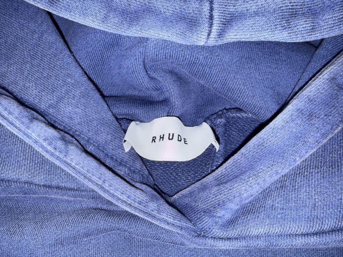 Rhude Rhude Cropped Checkerboard Hoodie Vintage Blue Size Large Size US L / EU 52-54 / 3 - 2 Thumbnail