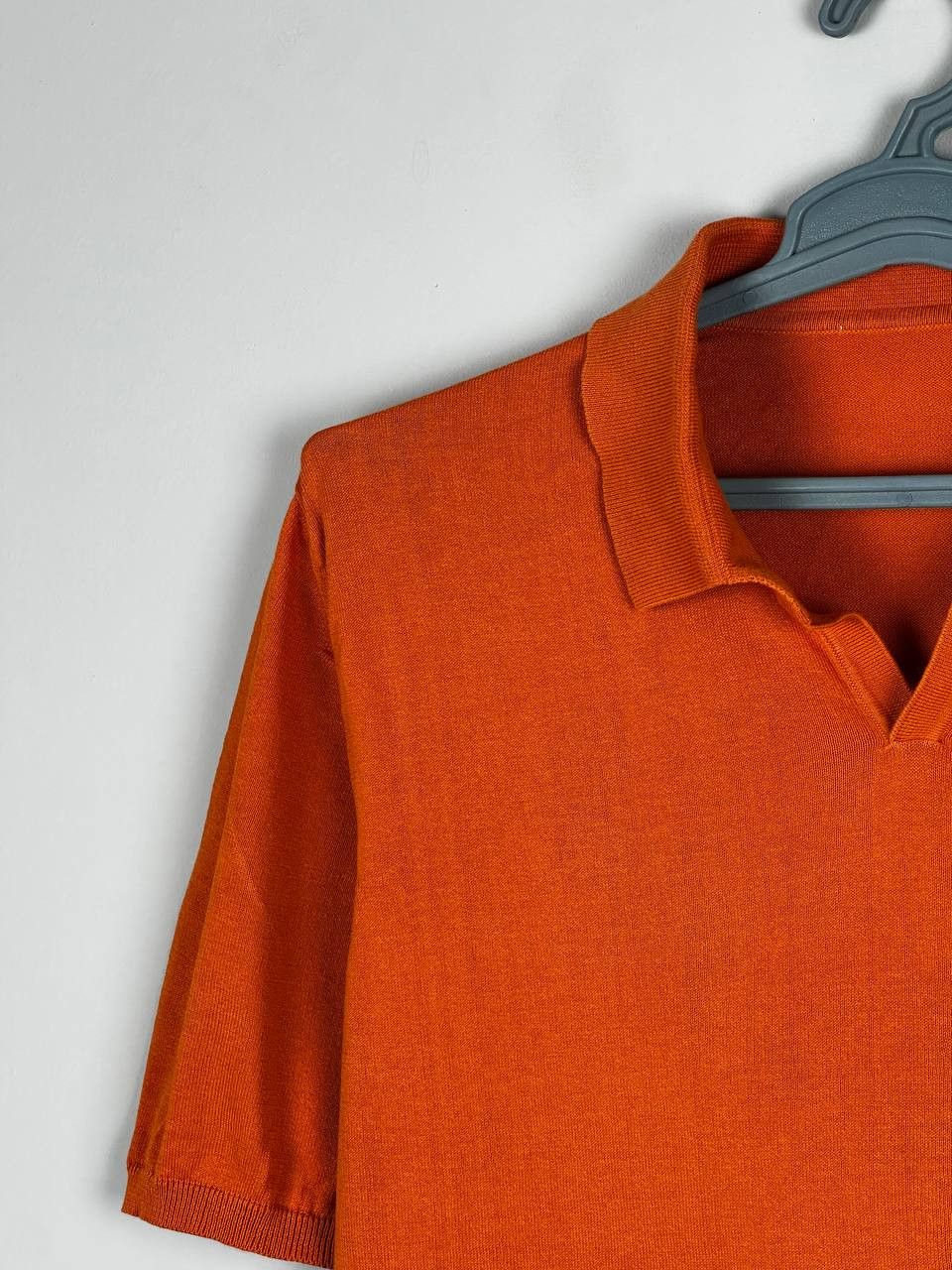 Alpha Studio Alpha Studio Luxury Camp Collar Orange Summer Polo Size US M / EU 48-50 / 2 - 4 Thumbnail