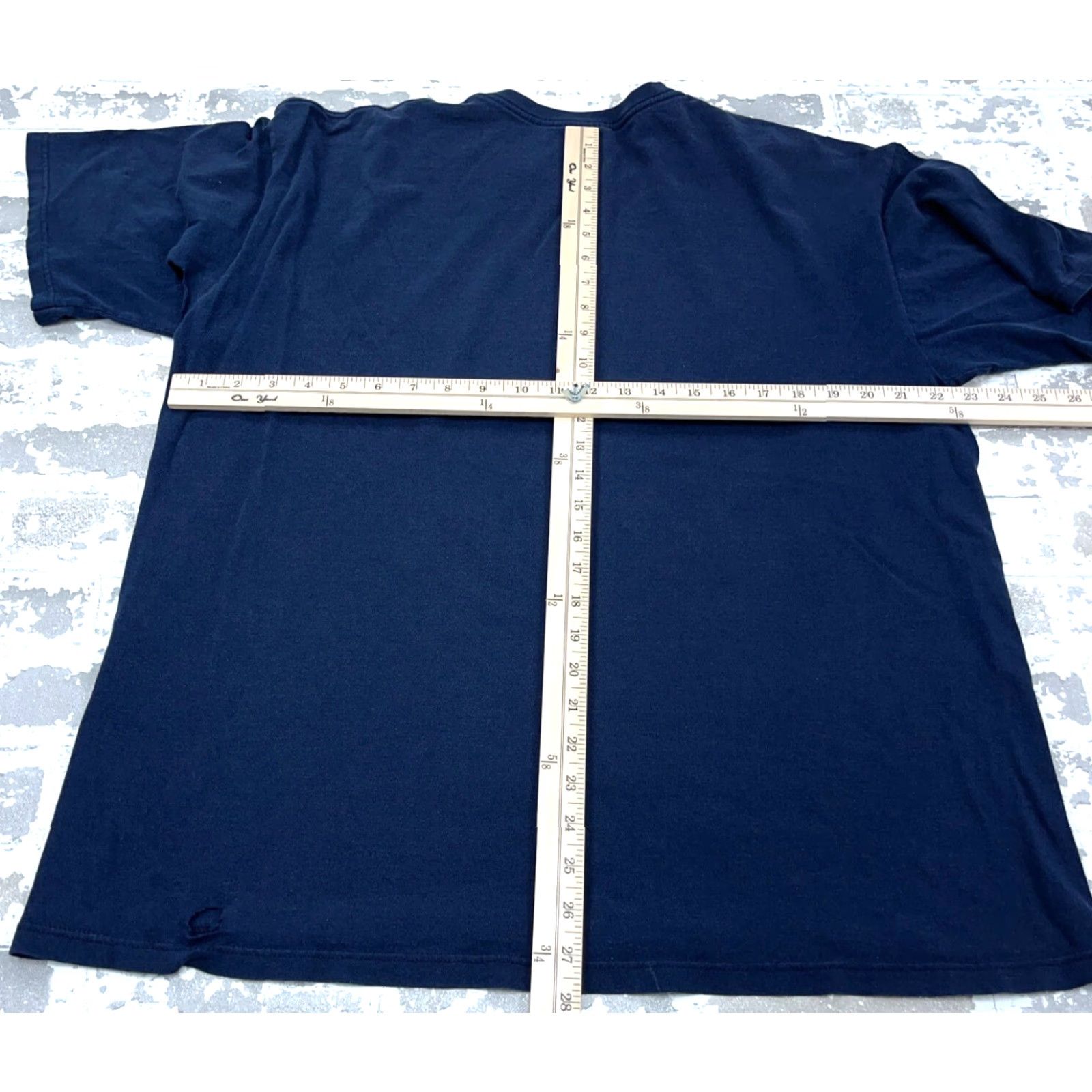 Chaps VINTAGE Chaps Shirt Men L Blue Tee Spell Out Sports Navy Y2K 90s Retro Hipster Logo Short Sleeve Cotton Knit Machine Washable Regular Size US L / EU 52-54 / 3 - 7 Thumbnail