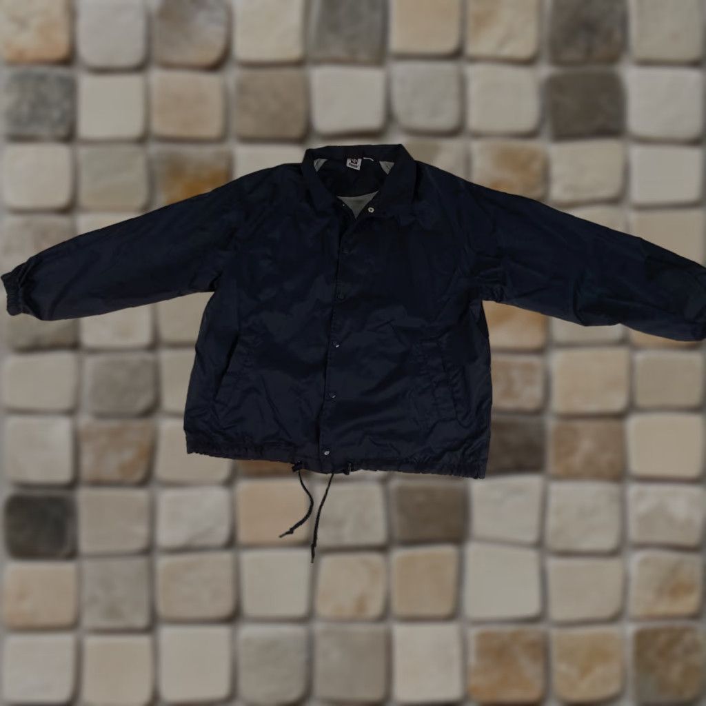 Vintage VINTAGE Franklin Sports Windbreaker Jacket Navy Blue Nylon Full Button Insulated 28in Long L Men's Unisex Adults Regular Size Size US L / EU 52-54 / 3 - 1 Thumbnail