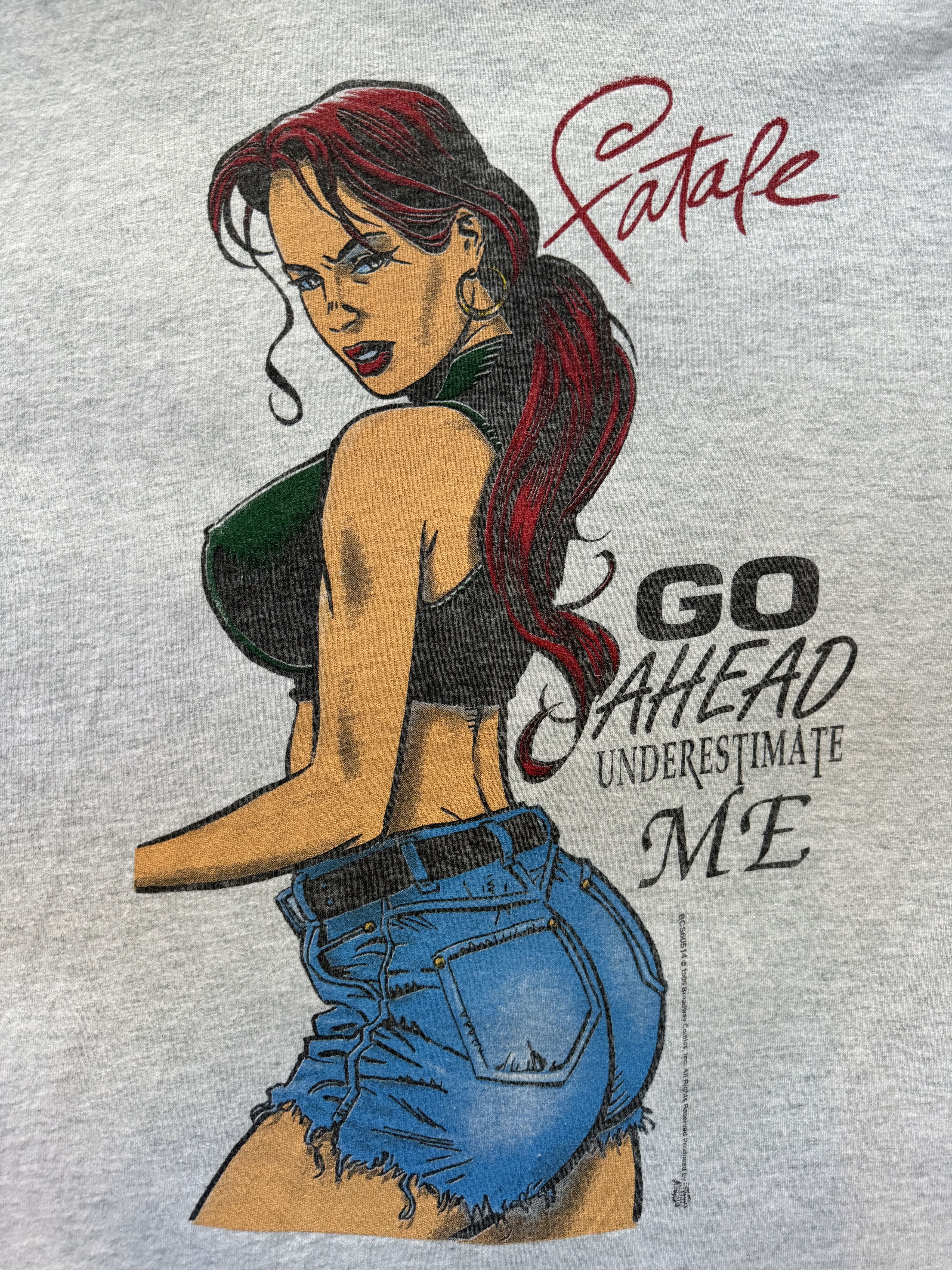 Fruit Of The Loom Vintage 1996 Fatale Broadway Comics T-shirt Size US XL / EU 56 / 4 - 3 Thumbnail