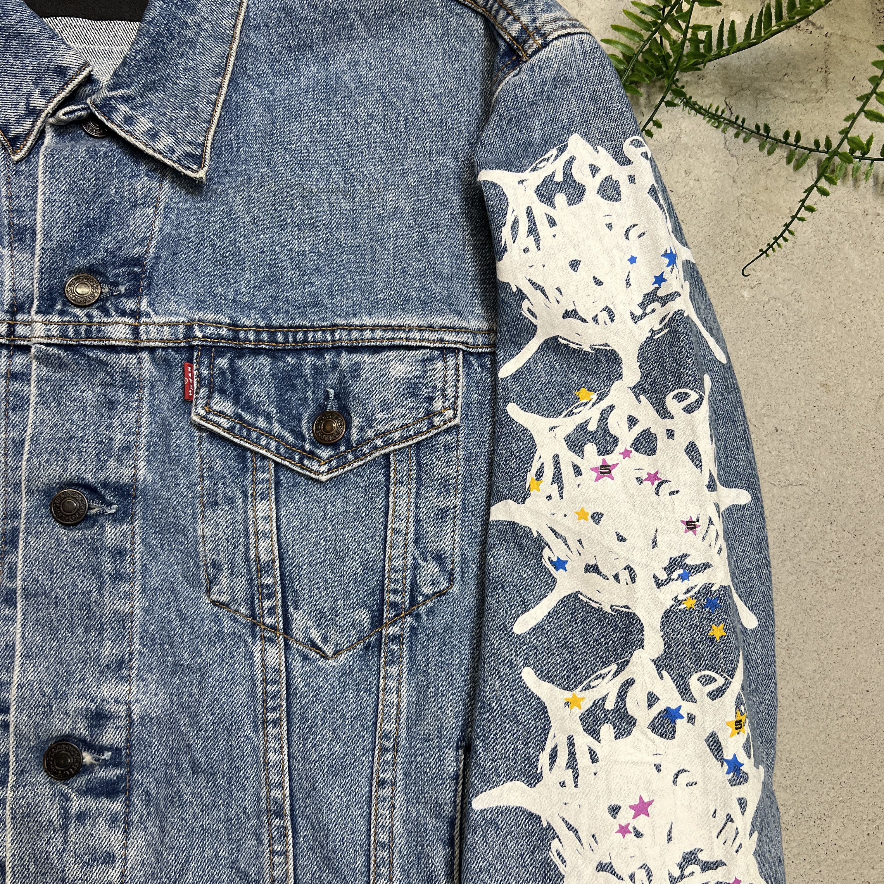 Sp5der Sp5der web denim jean jacket Size US XL / EU 56 / 4 - 3 Thumbnail