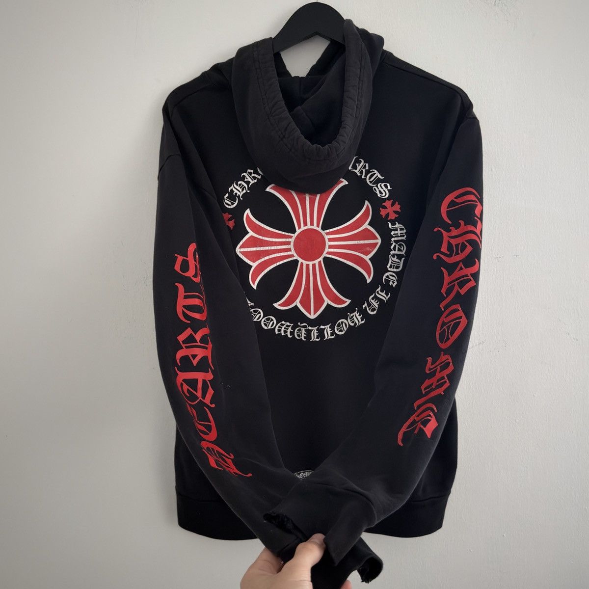 Chrome Hearts Chrome Hearts Red Plus Logo Hoodie Size US XS / EU 42 / 0 - 1 Thumbnail