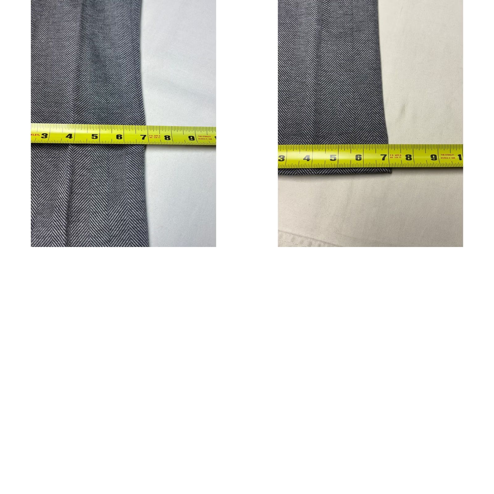 Ann Taylor Ann Taylor Pants Womens 2P Gray NWT The Straight Grey Herringbone Mid Rise W29 L29 Size 26" / US 2 / IT 38 - 9 Thumbnail