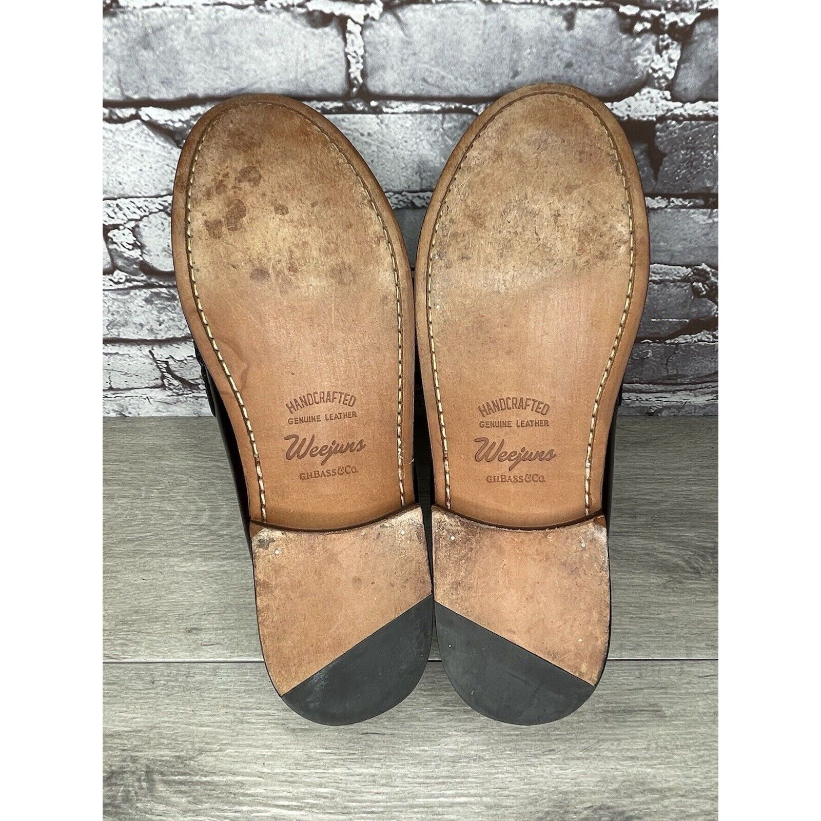 G.H. Bass & Co. G.H. Bass Weejuns Burgundy Leather Handcrafted Kiltie Loafer Size US 13 / EU 46 - 9 Thumbnail