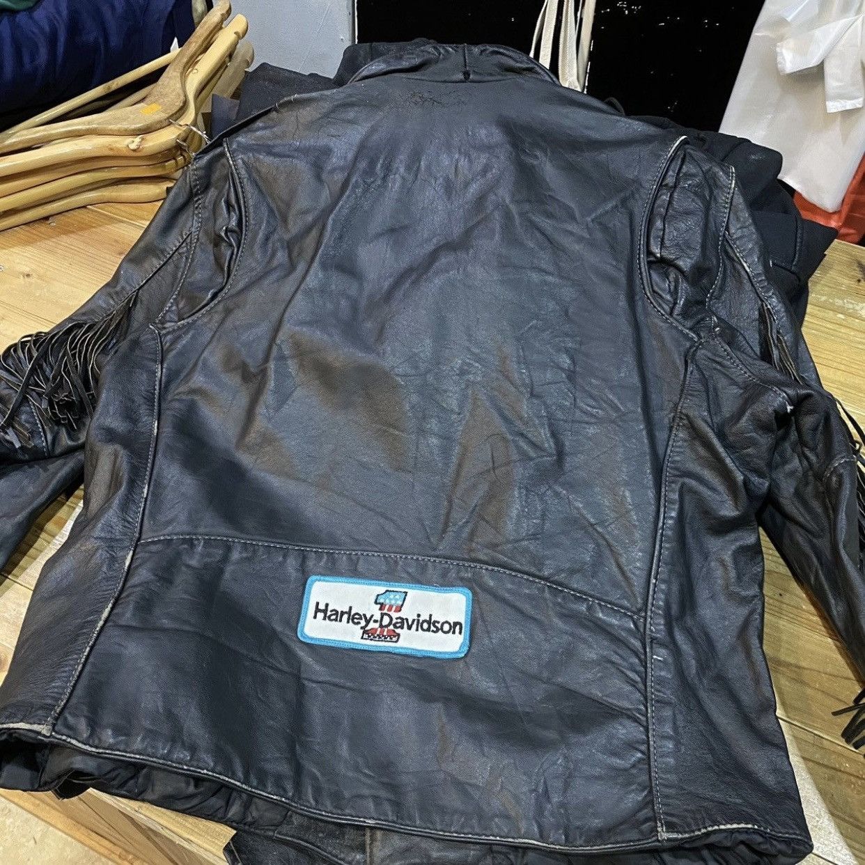 Harley Davidson VTG Chrome Specialties Fringe Leather BikerJacket USA Harley Size US M / EU 48-50 / 2 - 2 Thumbnail