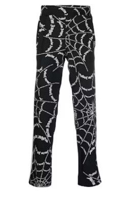 Palm Angels o1mle0225 Spider Web Classic Trackpant in Black & White Size US 32 / EU 48 - 1 Thumbnail