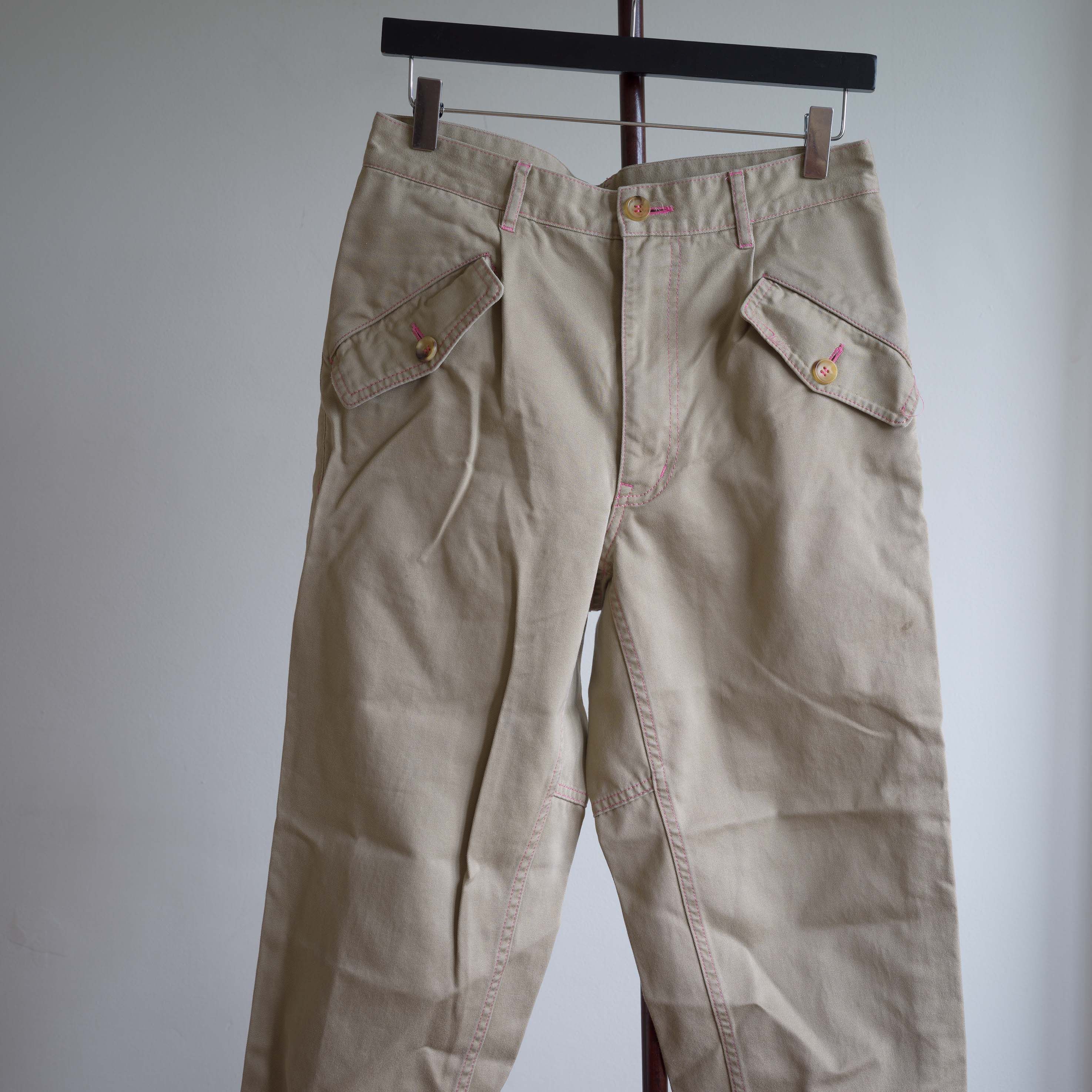 Comme des Garcons Homme Plus SS2005 COMME des GARÇONS HOMME PLUS TWILL TROUSERS Size US 30 / EU 46 - 1 Thumbnail