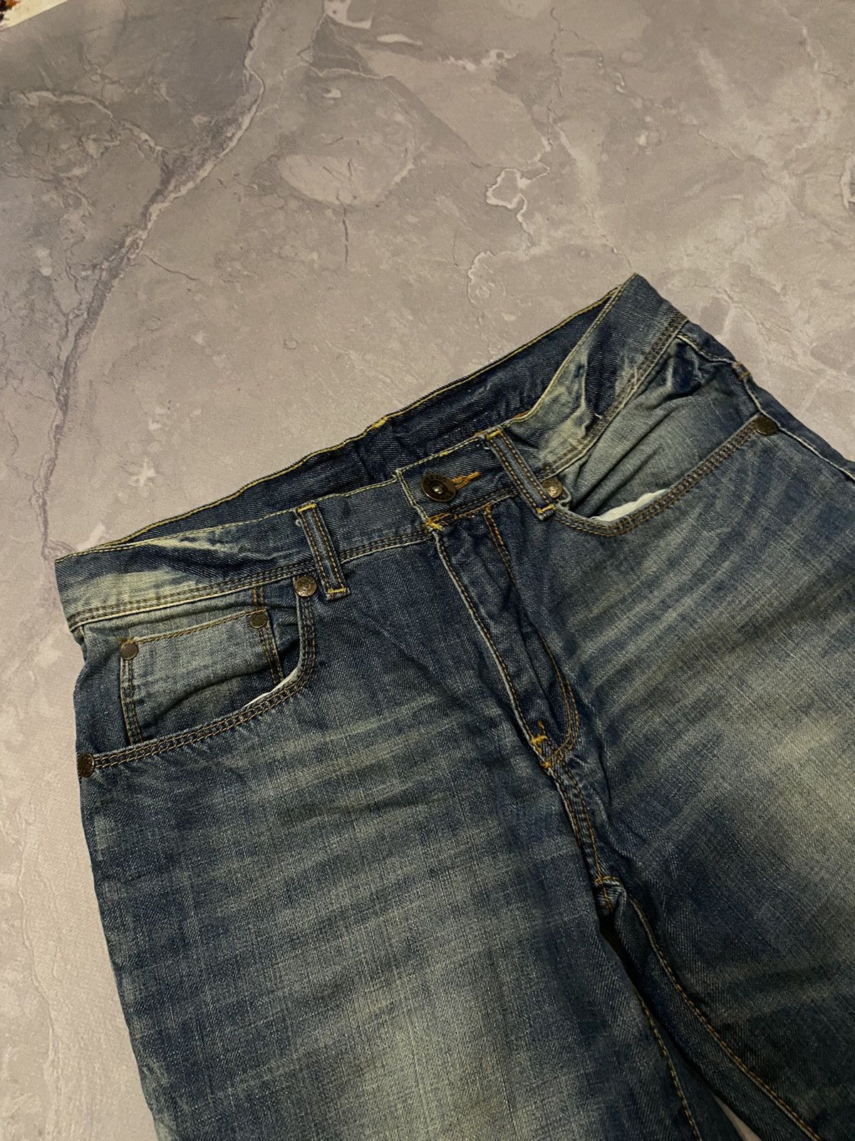 Japanese Brand RARE Balenciaga Style Archive Straight Jean- Y2K Grunge Vibe Size US 29 - 2 Thumbnail