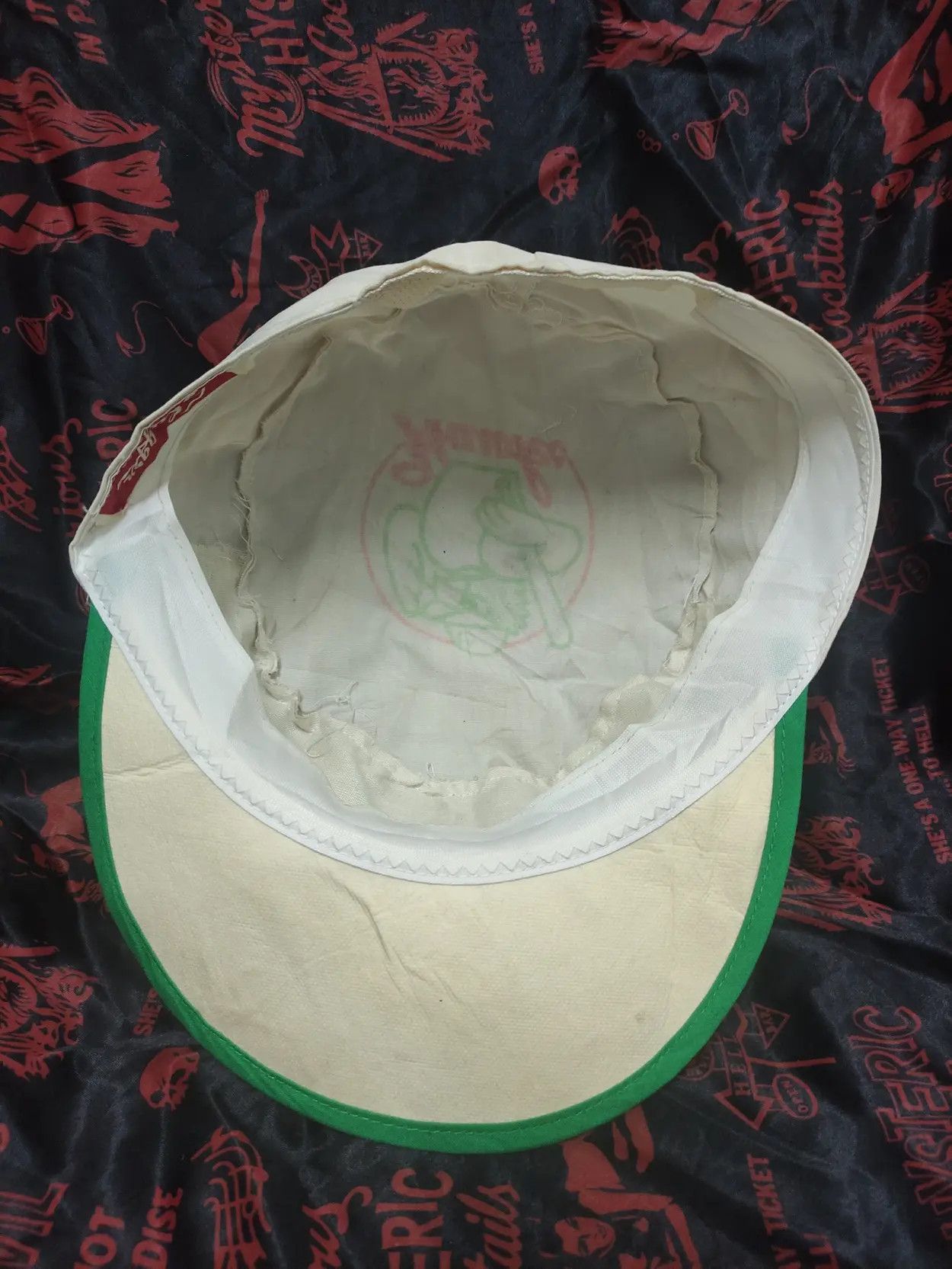Japanese Brand VINTAGE 80's NANKAI HAWKS JAPANESE BASEBALL TEAM PAINTER CAP Size ONE SIZE - 3 Thumbnail
