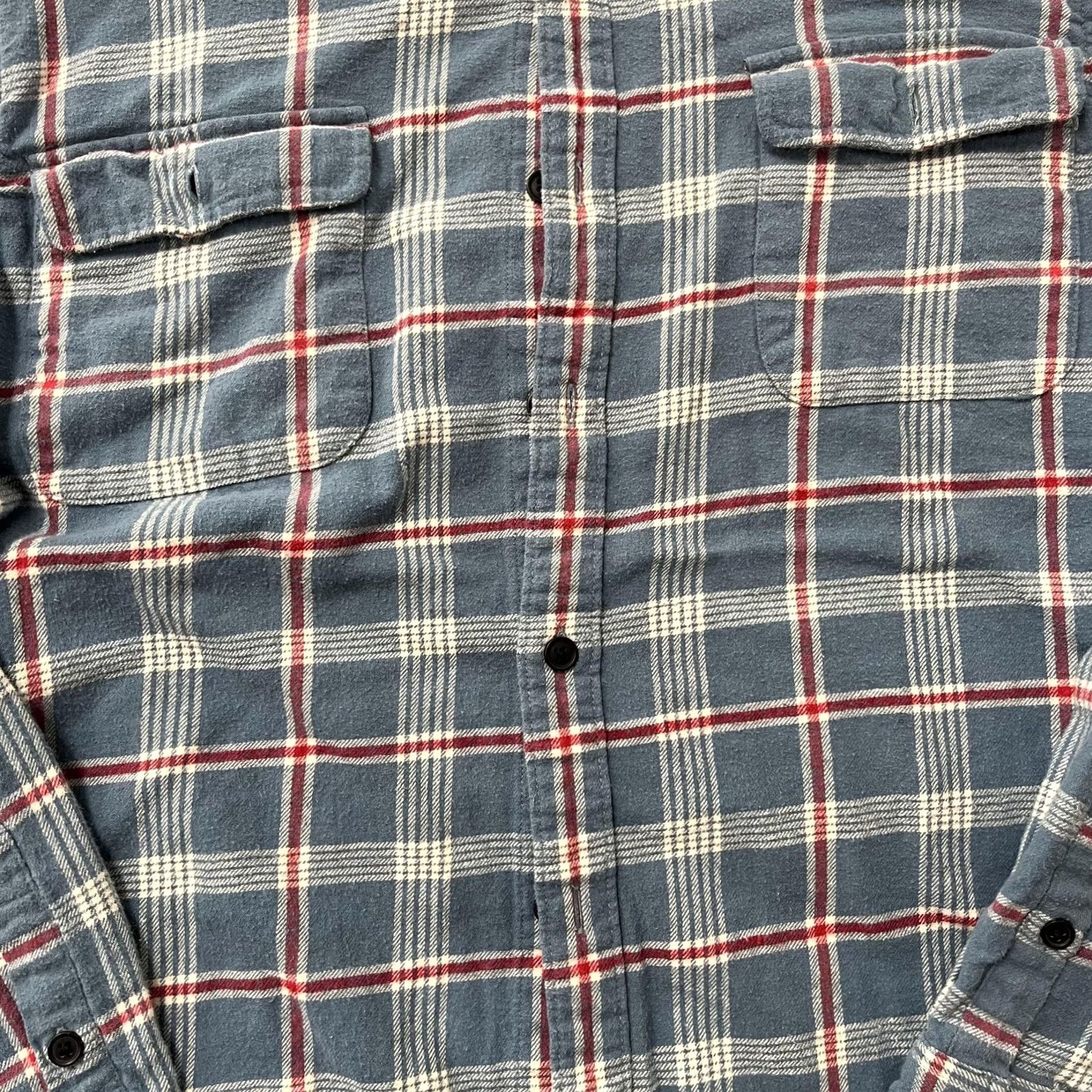 Lucky Brand Lucky Brand Flannel Shirt Mens Large Blue Plaid Long Sleeve Button Up Casual Shirt Size US L / EU 52-54 / 3 - 2 Thumbnail
